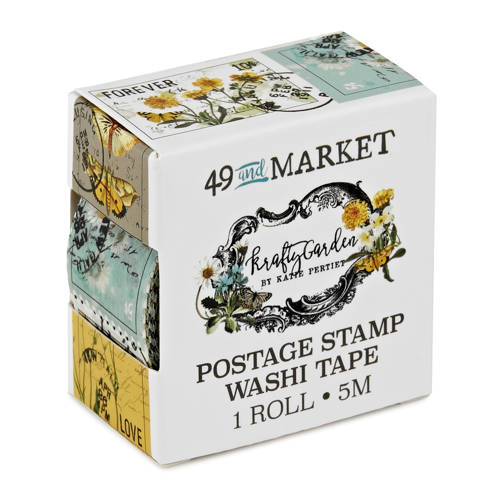 Bild von 49 And Market Washi Tape Roll-Postage, Krafty Garden