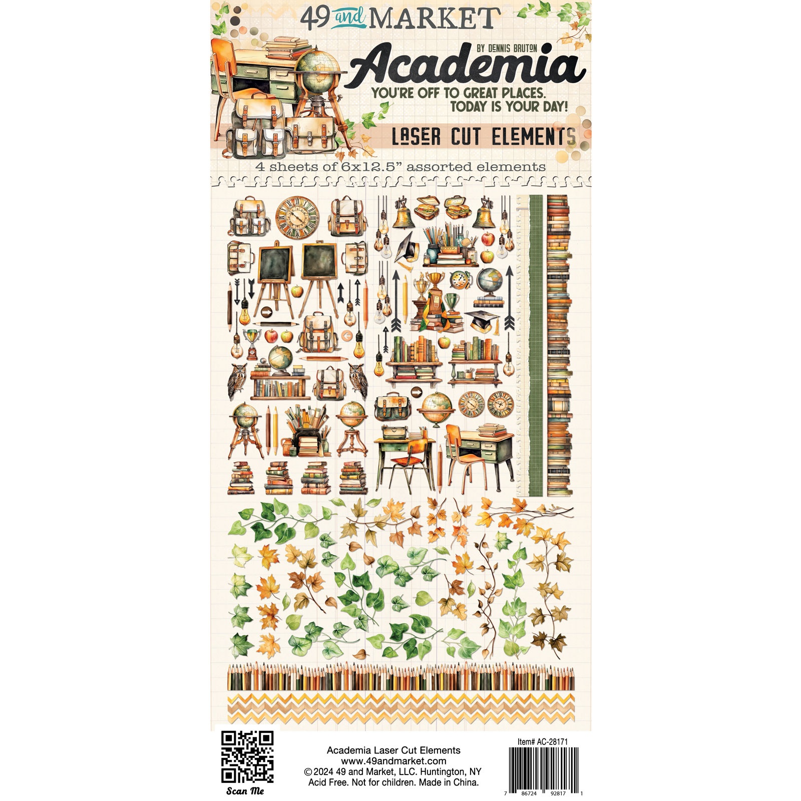 Bild von Academia Laser Cut Outs-Elements