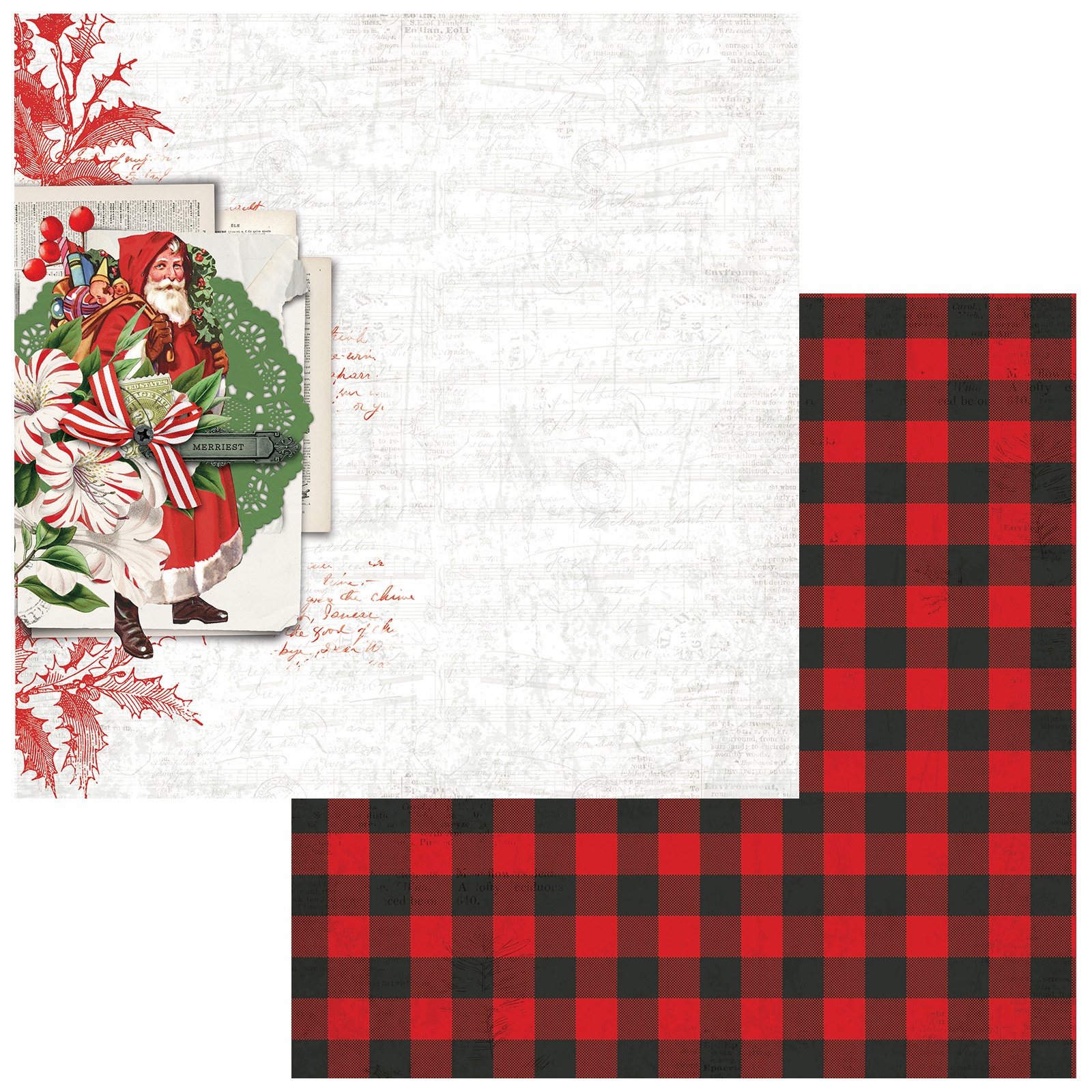 Bild von Evergreen Season Double-Sided Cardstock 12"X12"-Yuletide Abundance