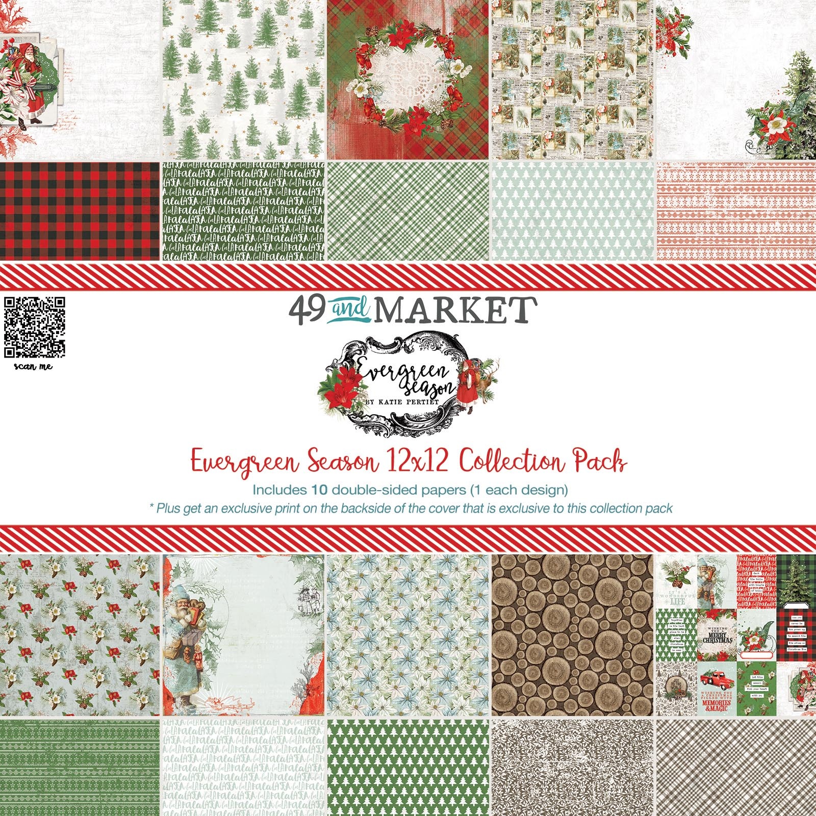 Bild von 49 & Market Collection Pack 12"X12"-Evergreen Season