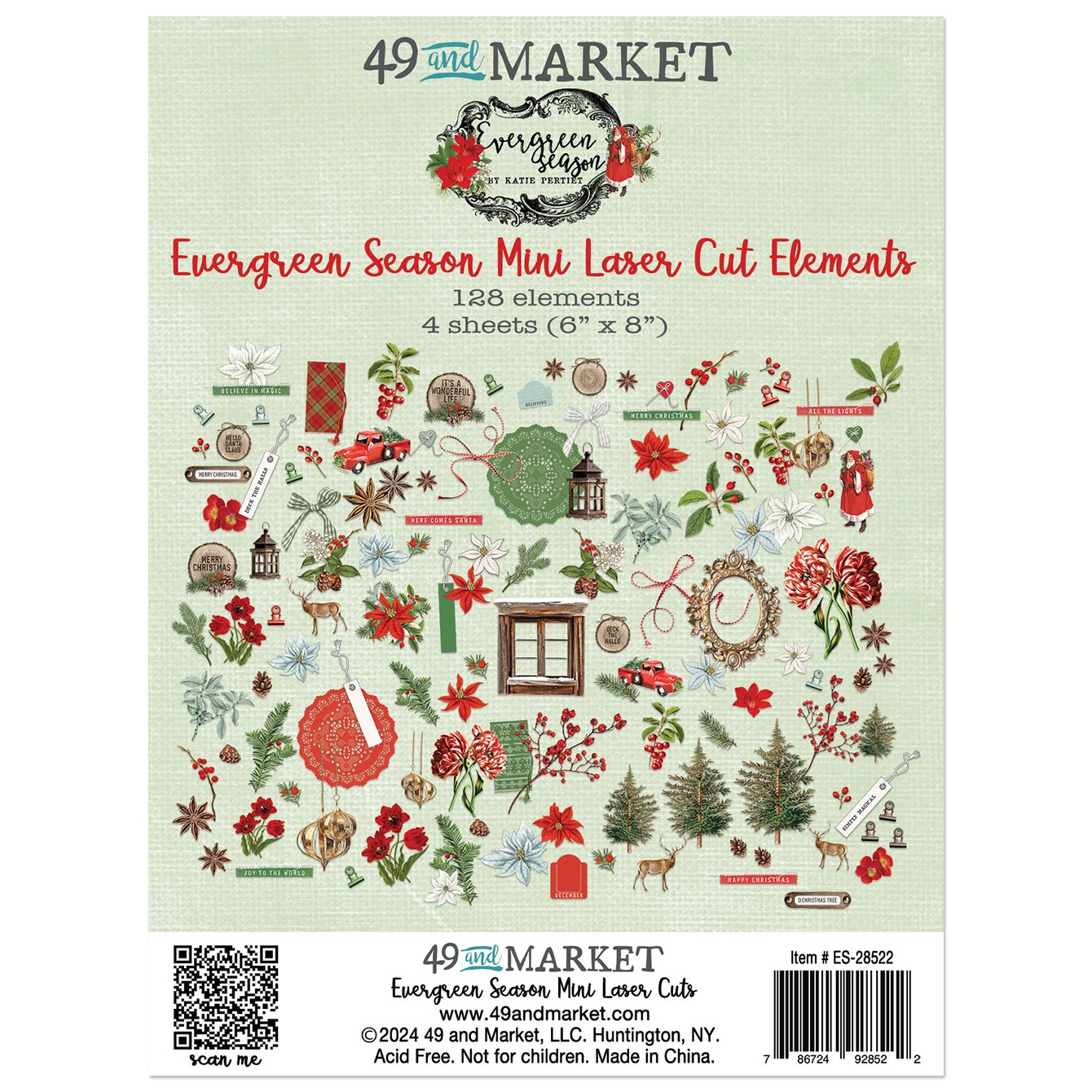 Bild von 49 And Market Mini Laser Cut Outs-Evergreen Season