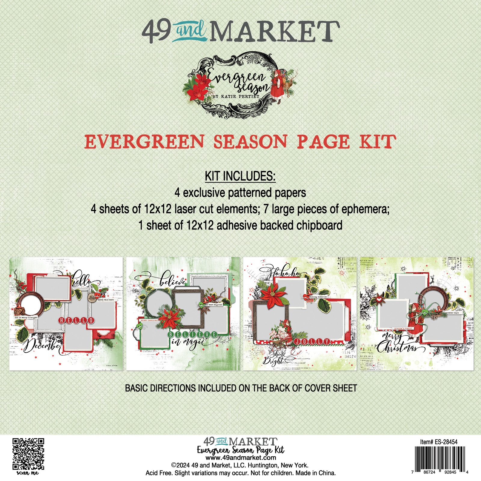 Bild von 49 And Market Page Kit-Evergreen Season