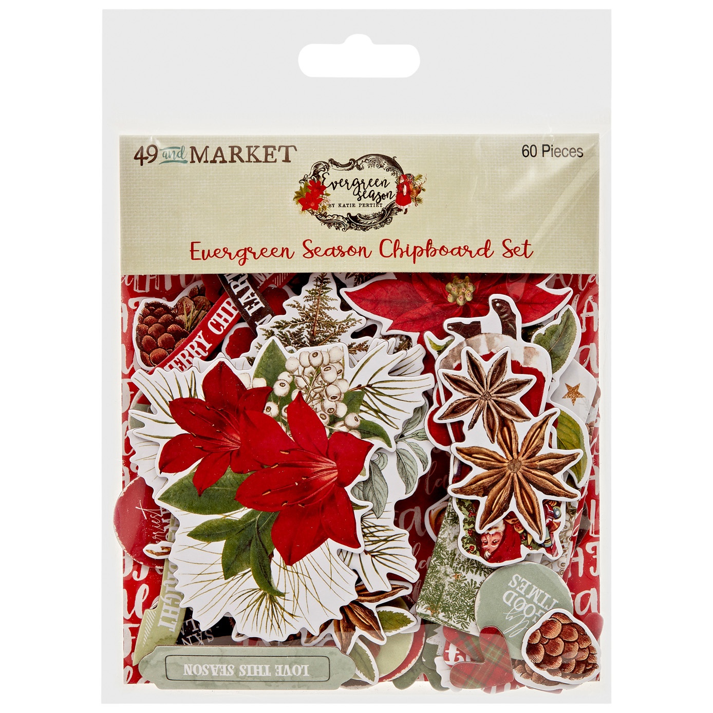 Bild von 49 And Market Chipboard Set-Evergreen Season