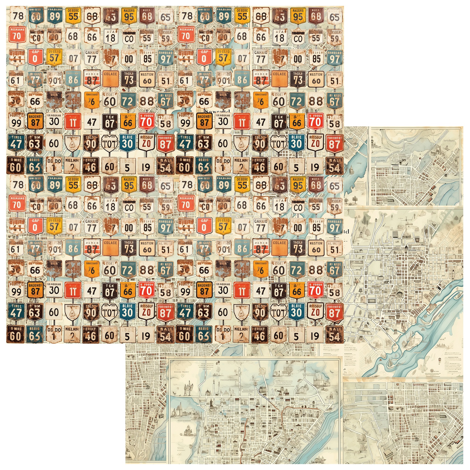 Bild von Rust And Revs Double-Sided Cardstock 12"X12"-Thrill