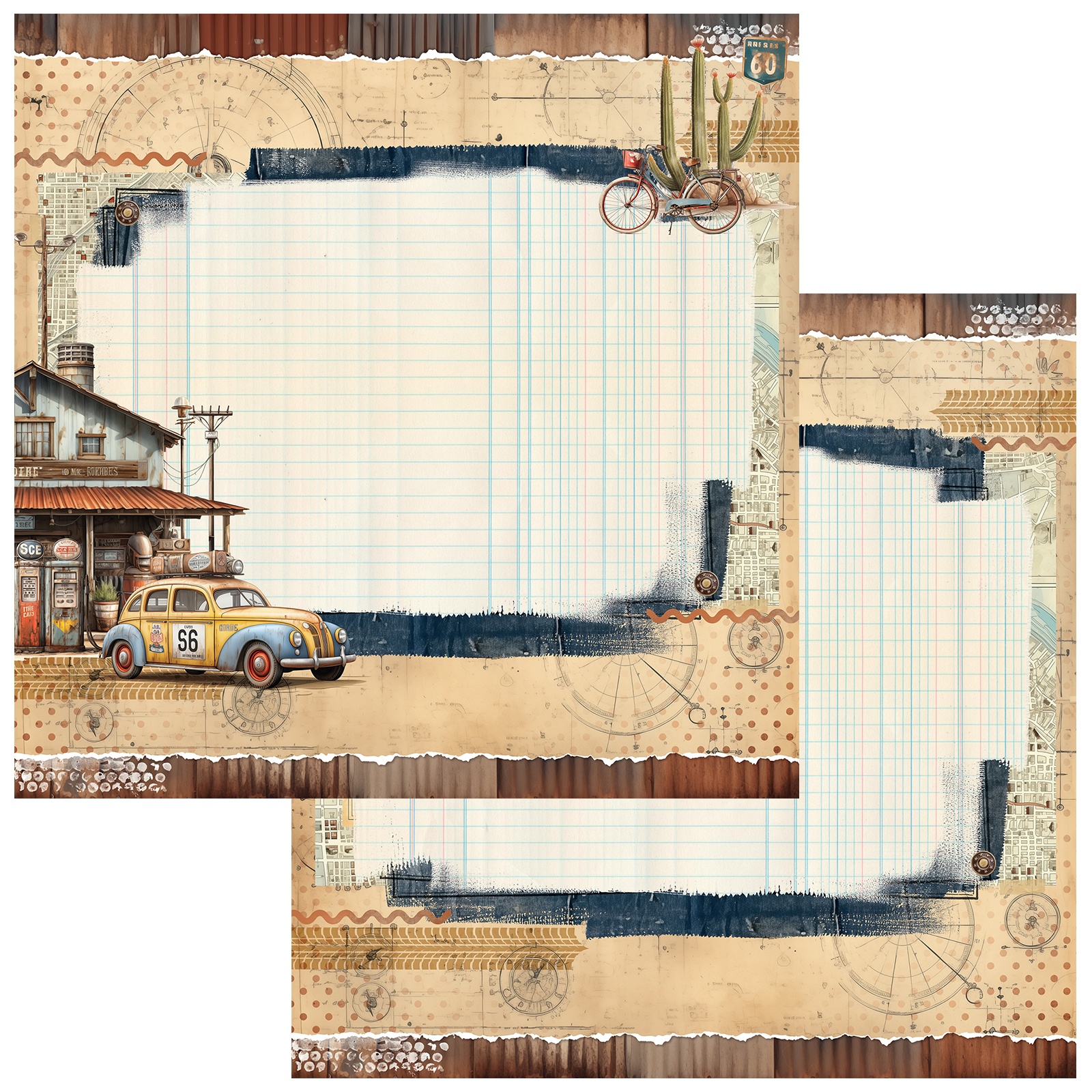 Bild von Rust And Revs Double-Sided Cardstock 12"X12"-Adventure