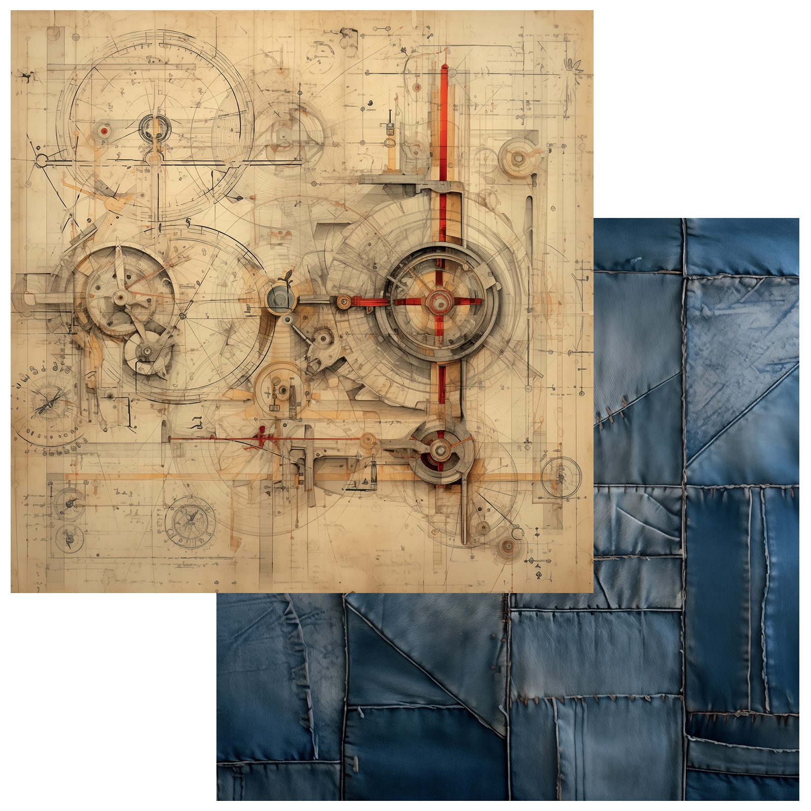 Bild von Rust And Revs Double-Sided Cardstock 12"X12"-Discovery