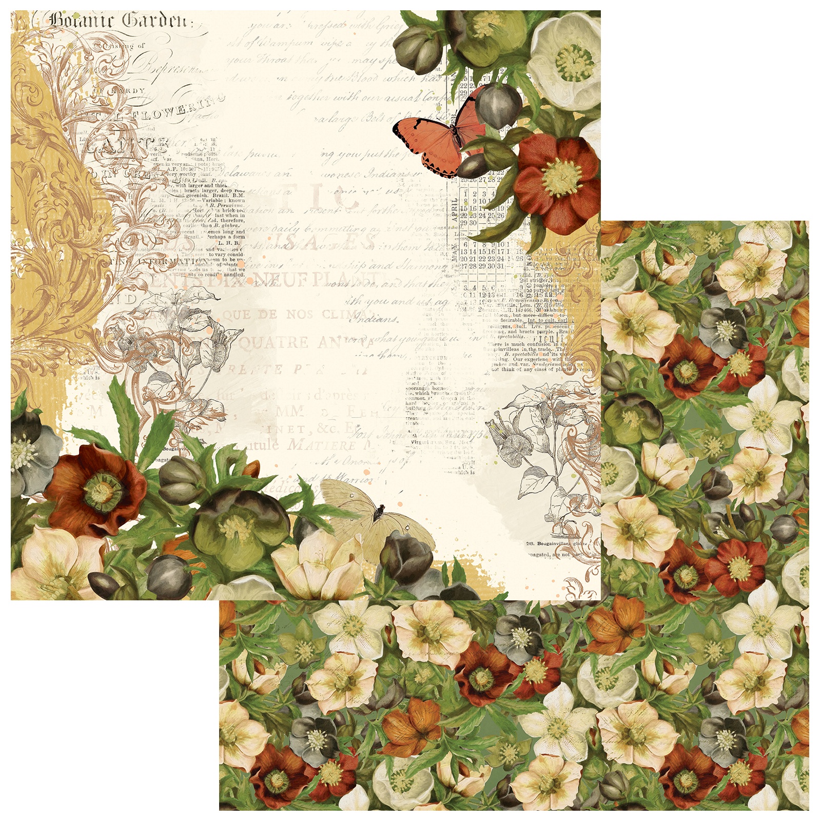 Bild von Vintage Orchard Double-Sided Cardstock 12"X12"-Festive