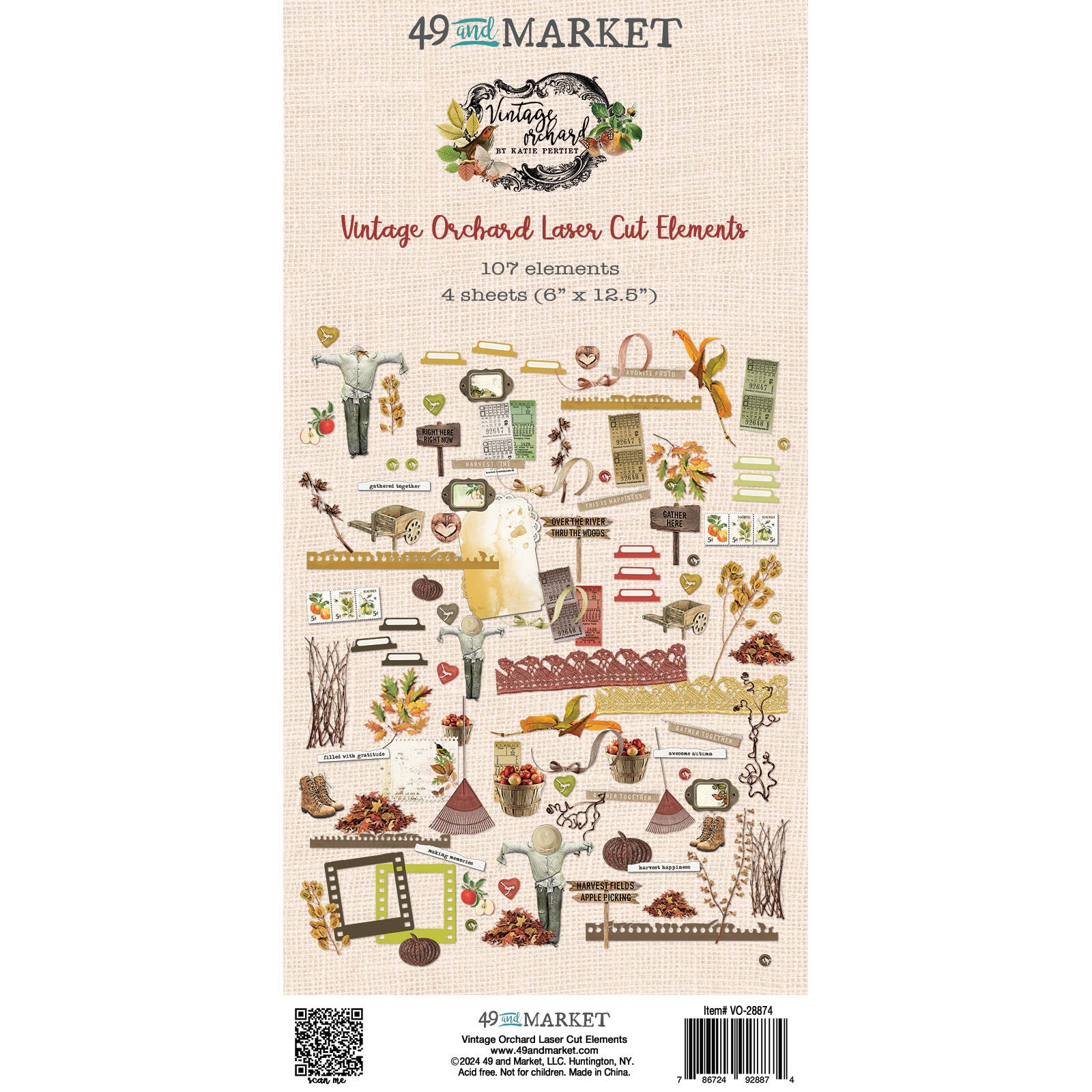 Bild von 49 And Market Laser Cut Outs-Vintage Orchard Elements