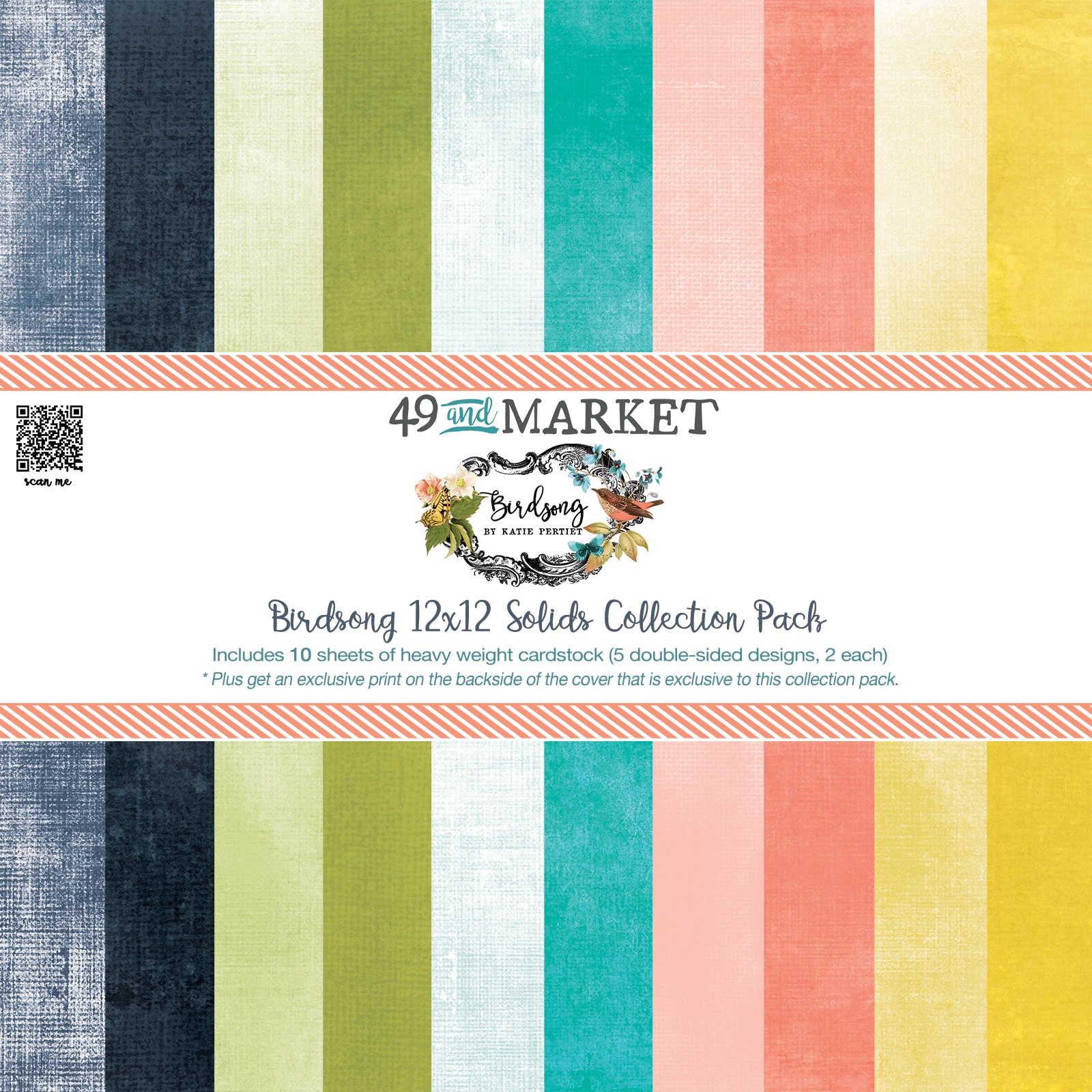 Bild von 49 And Market Collection Pack 12"X12"-Birdsong Solids