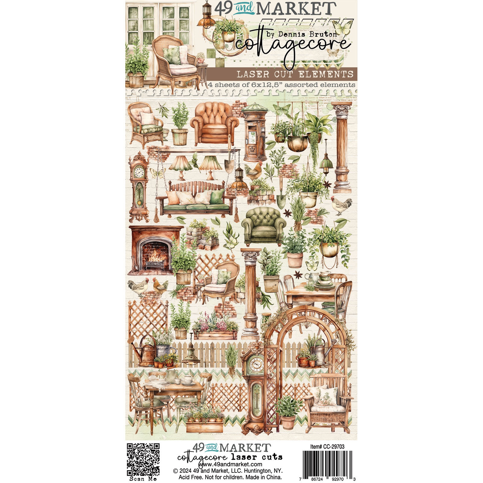 Bild von 49 And Market Laser Cut Outs-Elements, Cottagecore