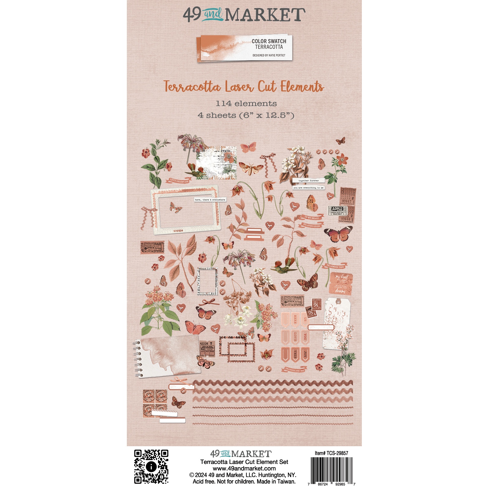 Bild von 49 And Market Laser Cut Outs-Elements, Color Swatch: Terracotta
