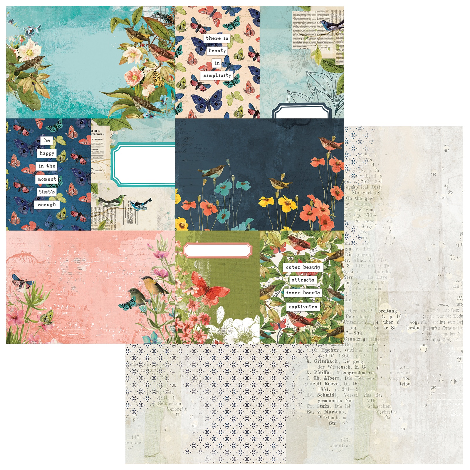 Bild von Birdsong Double-Sided Cardstock 12"X12"-Journal Cards