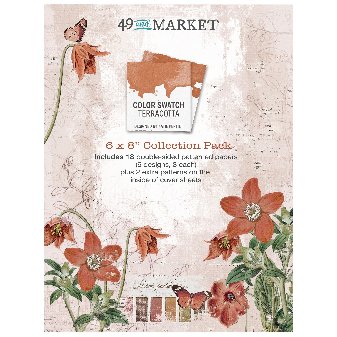 Bild von 49 And Market Collection Pack 6"X8"-Color Swatch: Terracotta