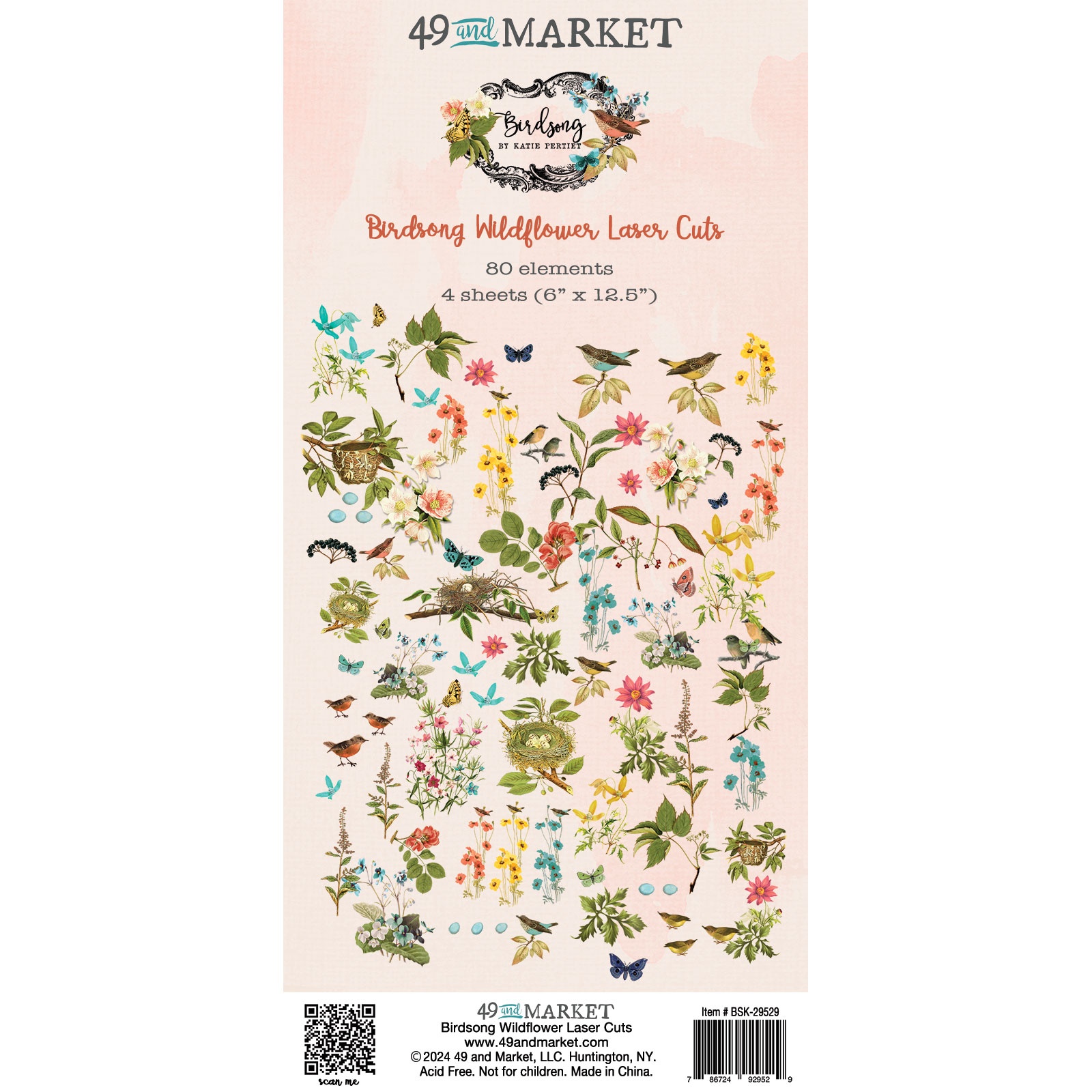 Bild von 49 And Market Laser Cut Outs-Wildflower, Birdsong