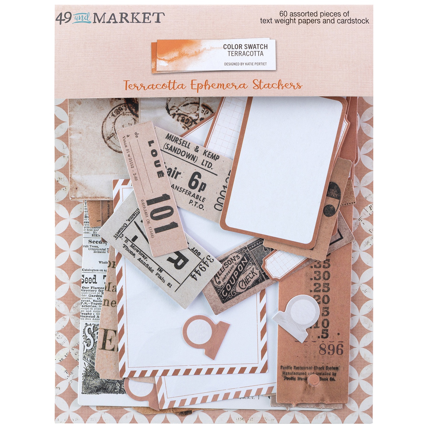 Bild von 49 And Market Ephemera Stackers-Color Swatch: Terracotta
