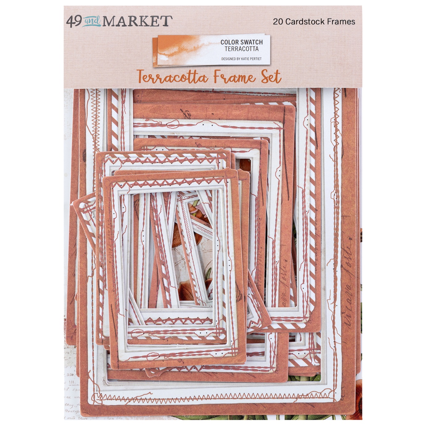 Bild von 49 And Market Frame Set-Color Swatch: Terracotta