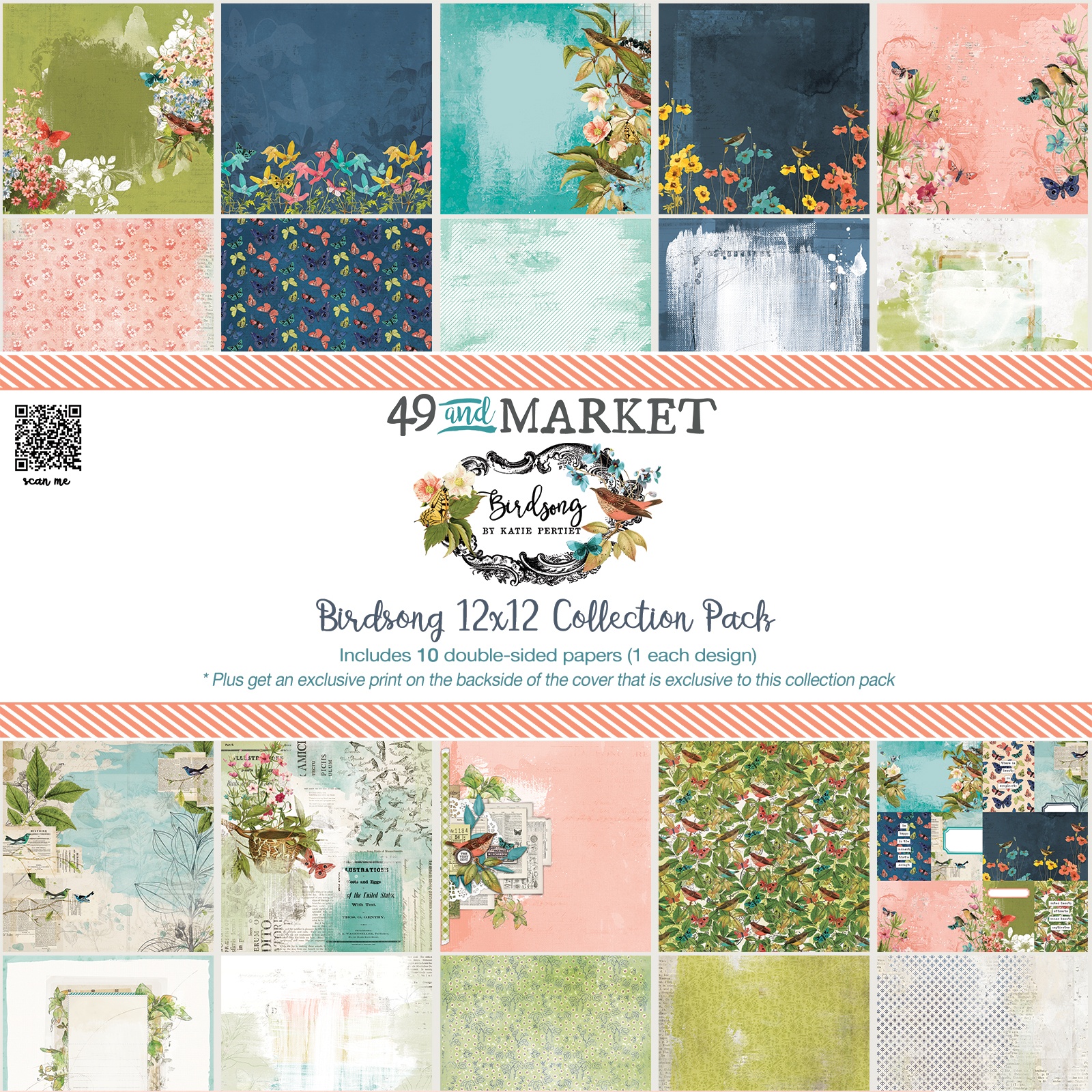 Bild von 49 & Market Collection Pack 12"X12"-Birdsong