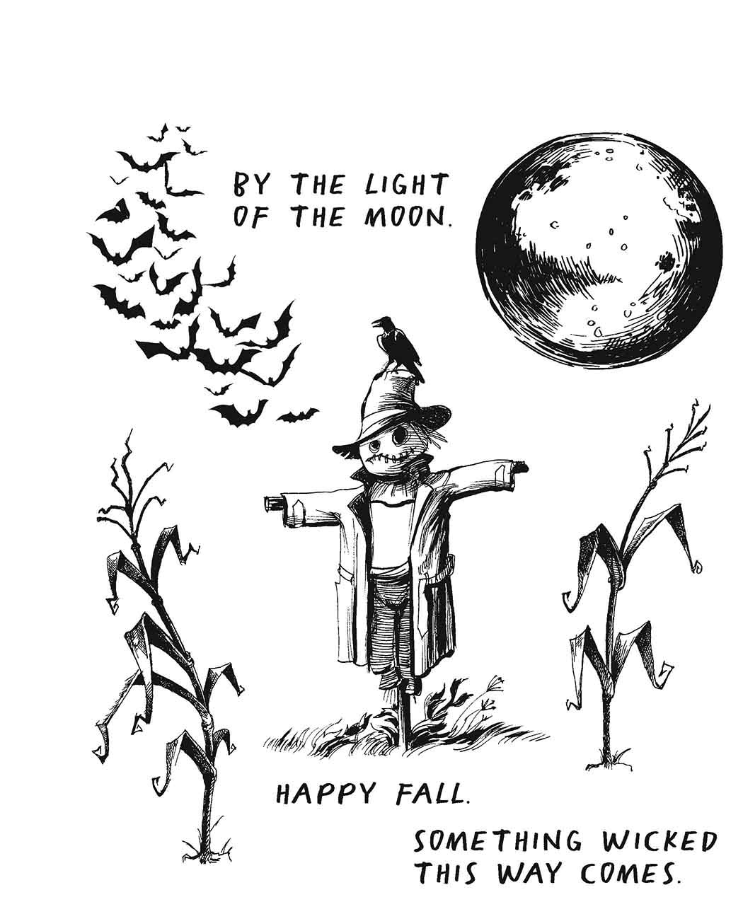 Bild von Tim Holtz Cling Stamps -The Scarecrow