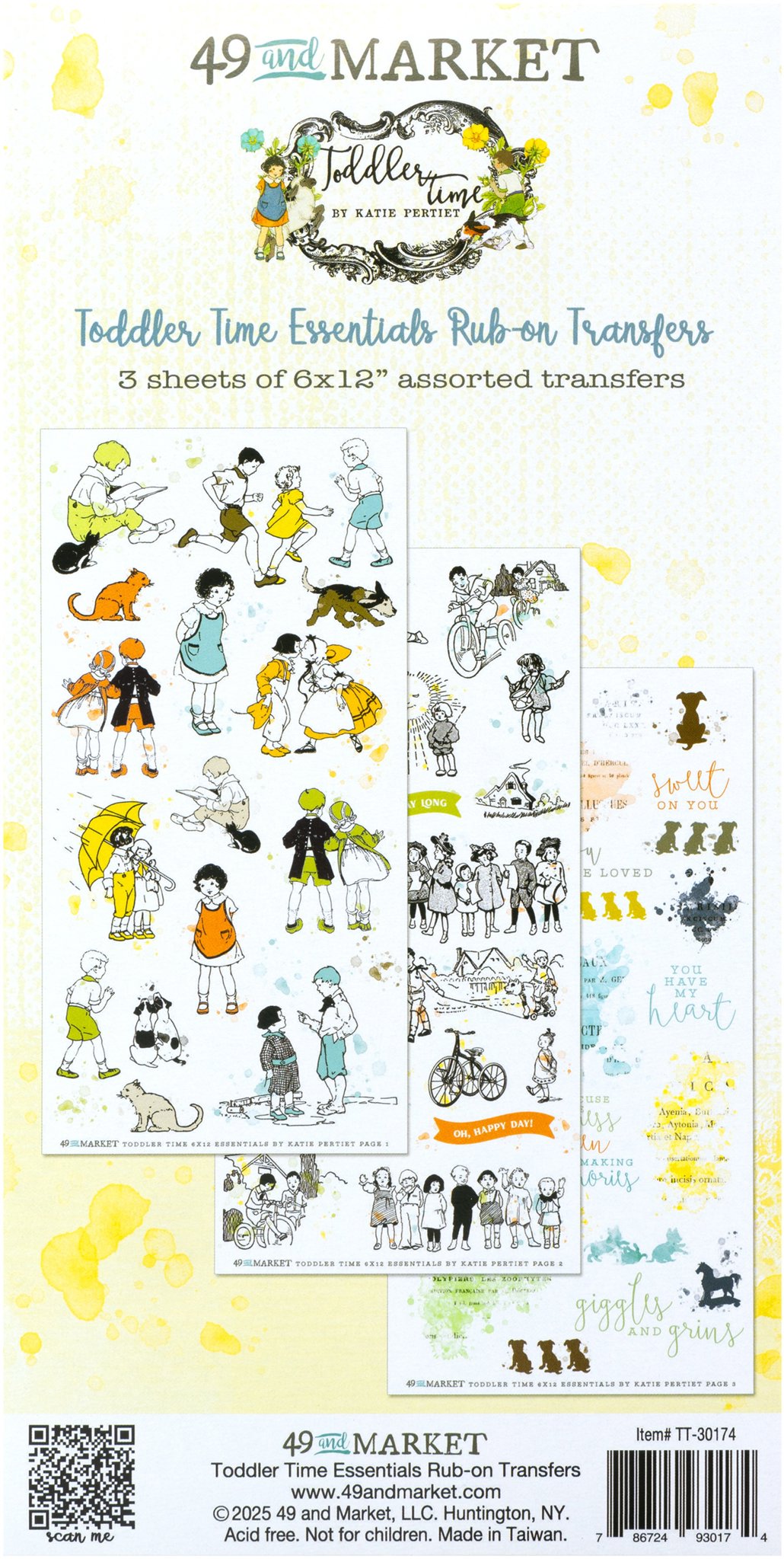 Bild von 49 And Market Rub-On Transfer Set-Toddler Time Essentials