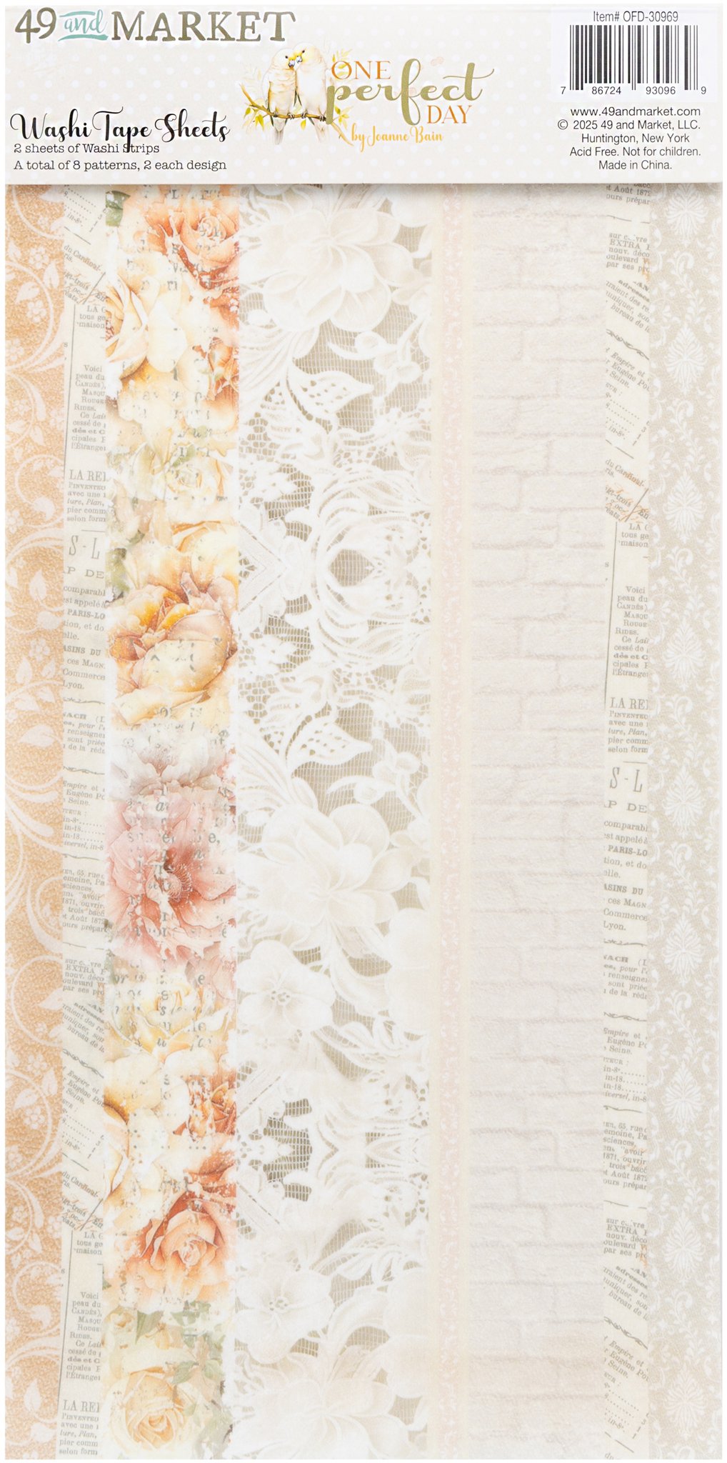 Bild von 49 And Market Washi Tape Sheets-One Perfect Day