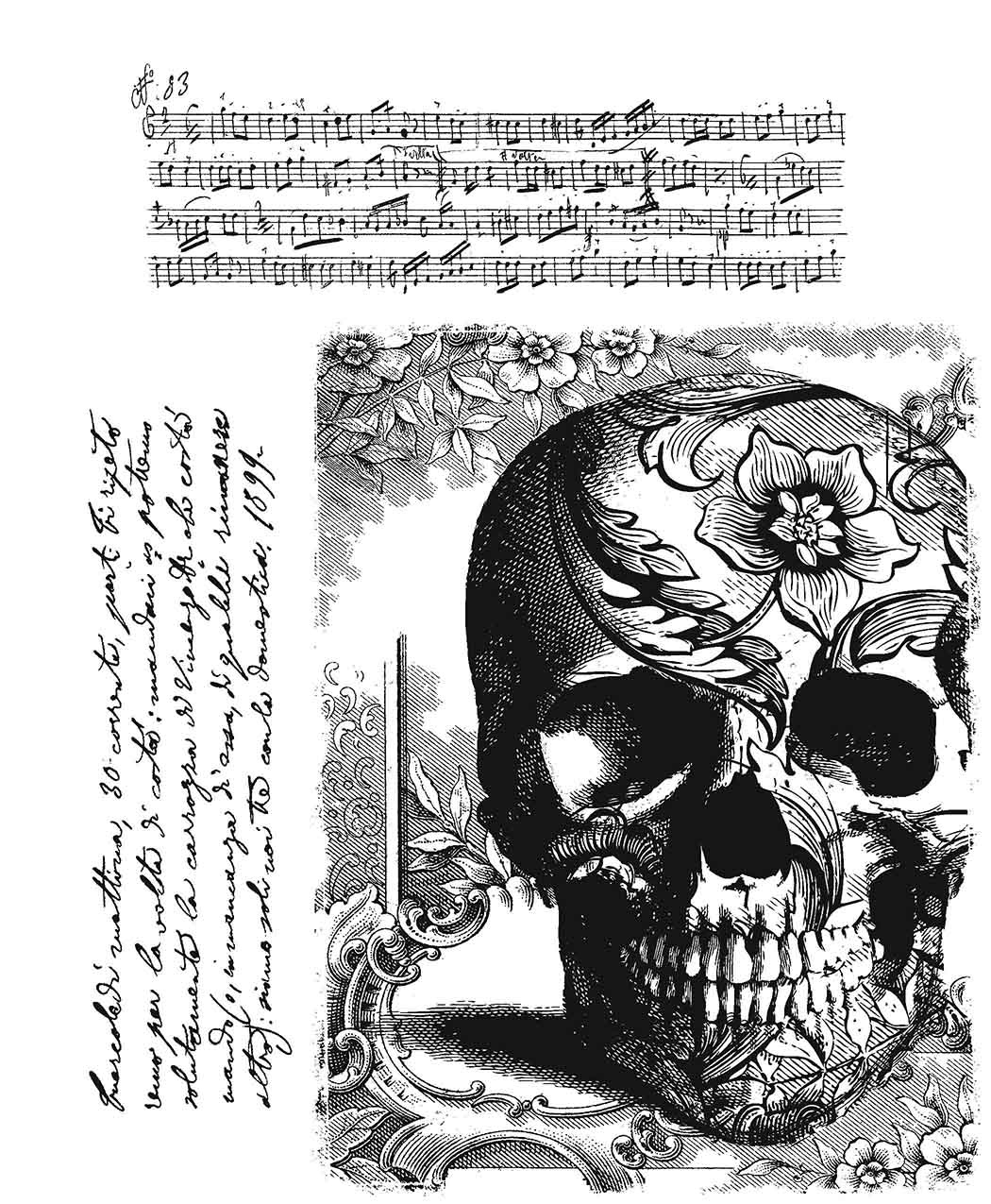Bild von Tim Holtz Cling Stamps -Gothic Tapestry