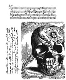 Bild von Tim Holtz Cling Stamps 7"X8.5"-Gothic Tapestry