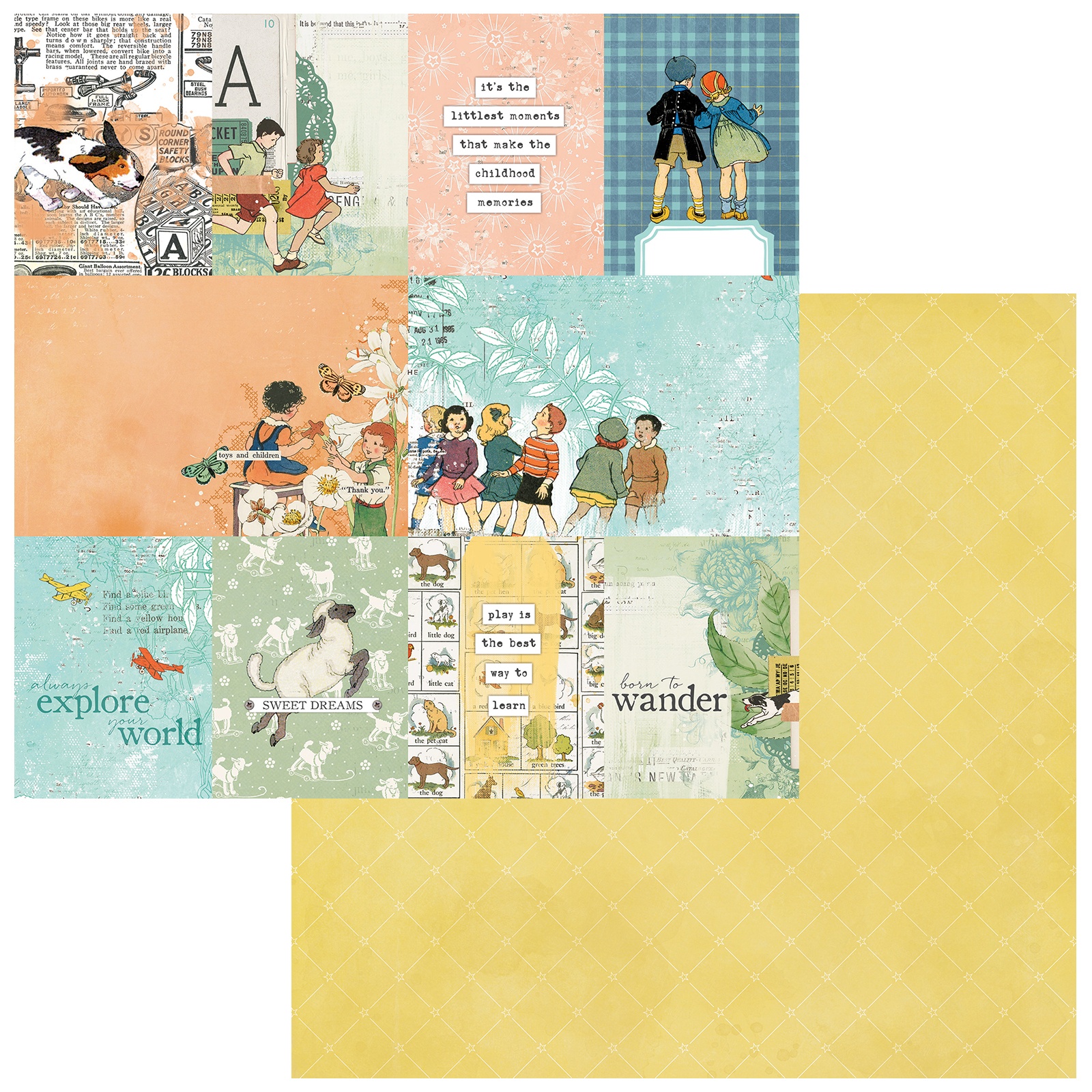 Bild von Toddler Time Double-Sided Cardstock 12"X12"-Journal Cards