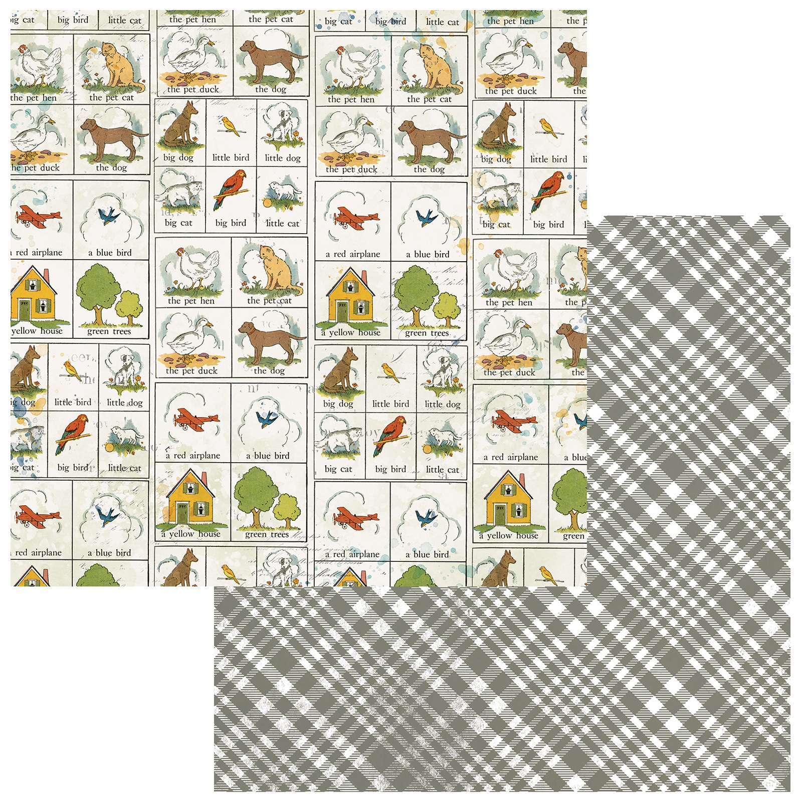 Bild von Toddler Time Double-Sided Cardstock 12"X12"-Clippings