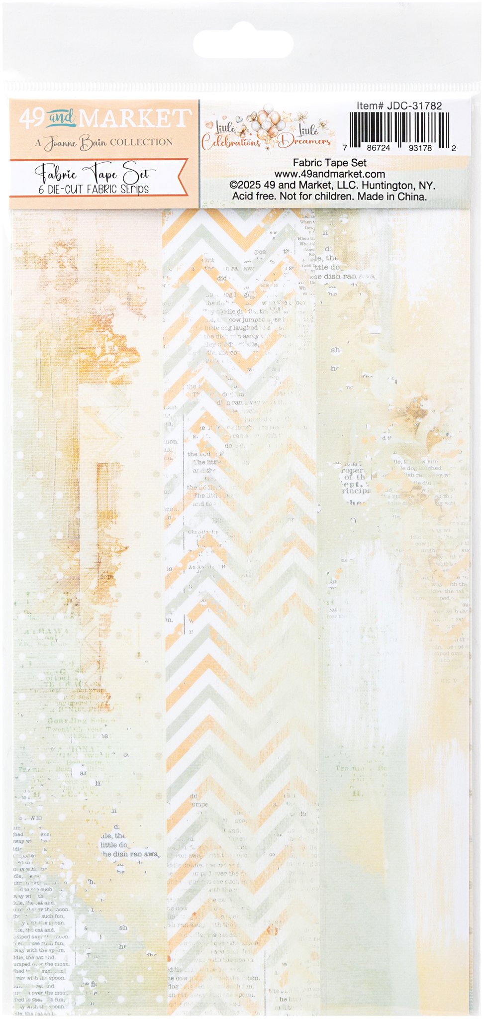 Bild von Little Dreamer/Little Celebrations Fabric Tape Sheet-Assortment