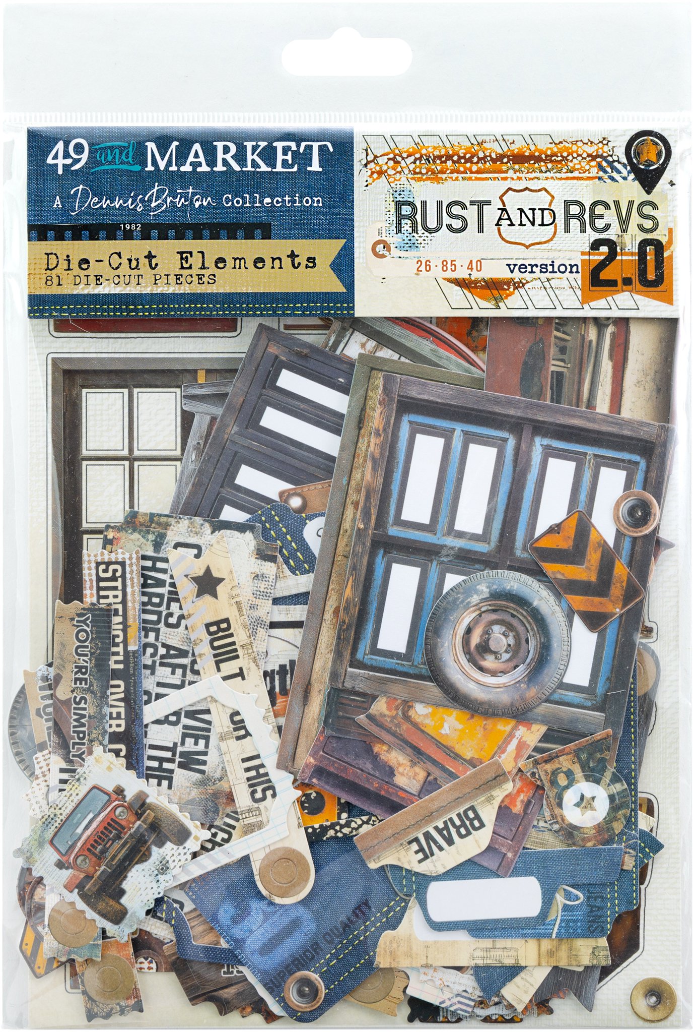 Bild von 49 And Market Die-Cut Elements-Rust & Revs 2.0 