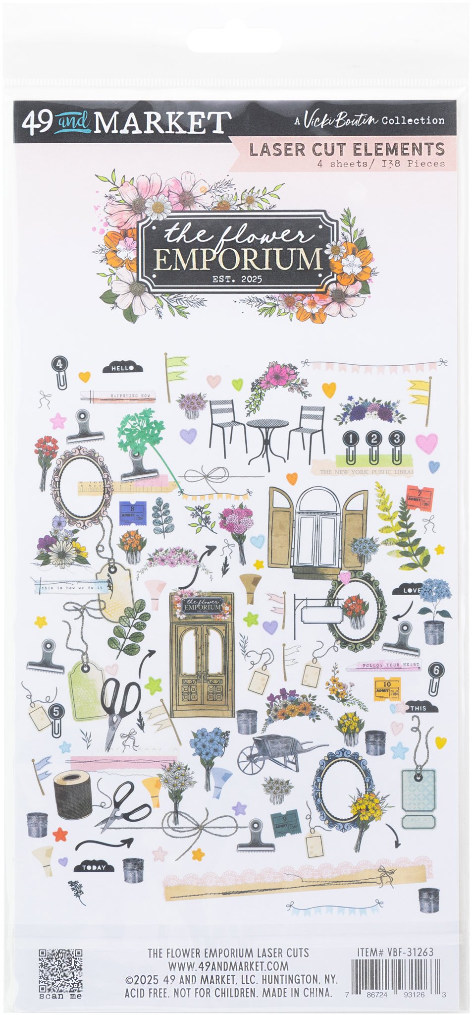 Bild von 49 And Market Laser Cut Outs-Elements, The Flower Emporium