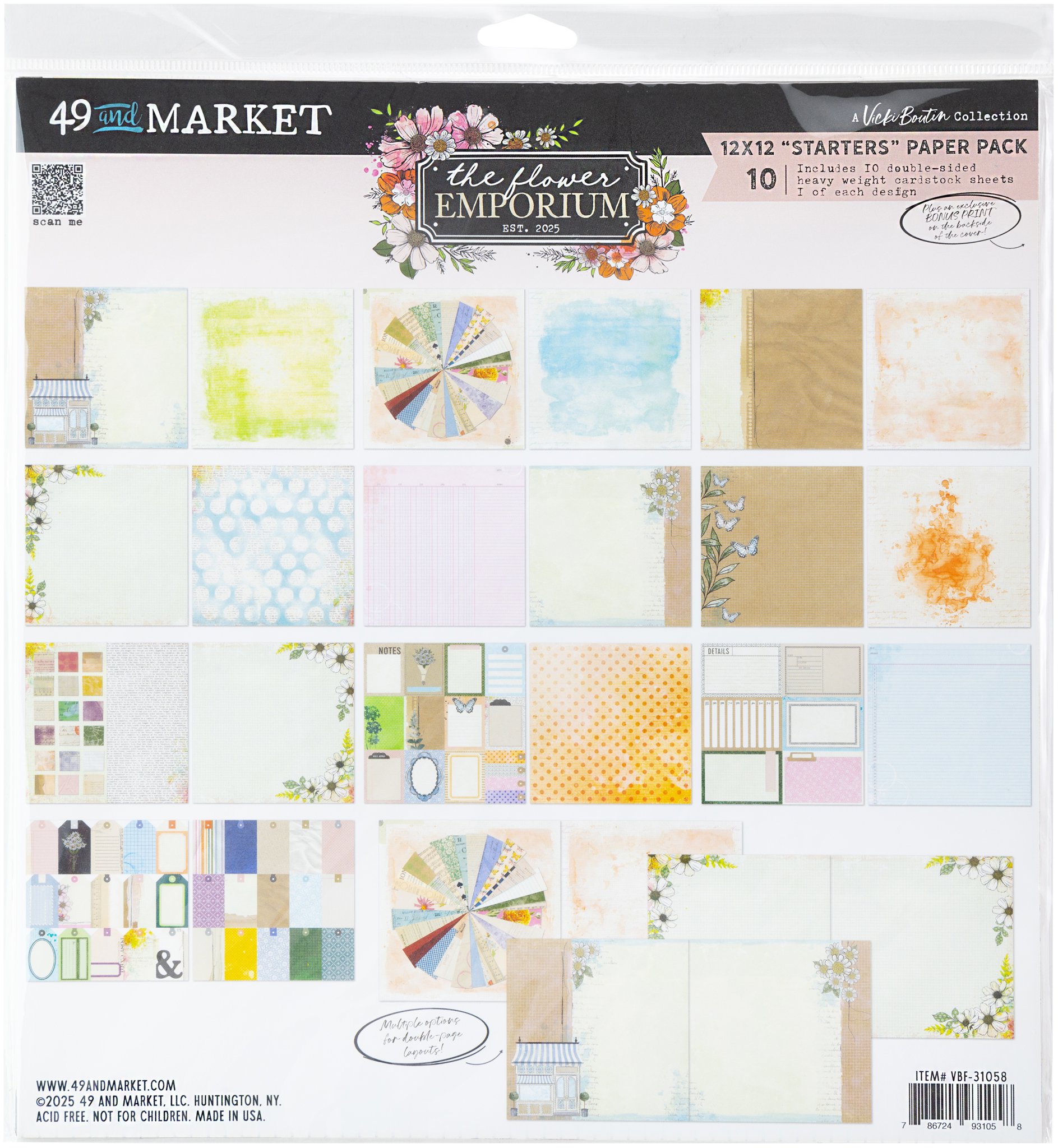 Bild von 49 And Market Collection Pack 12"X12"-The Flower Emporium