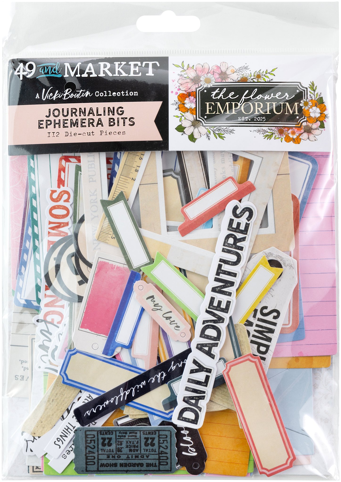 Bild von 49 And Market Die-Cuts-Journaling, The Flower Emporium