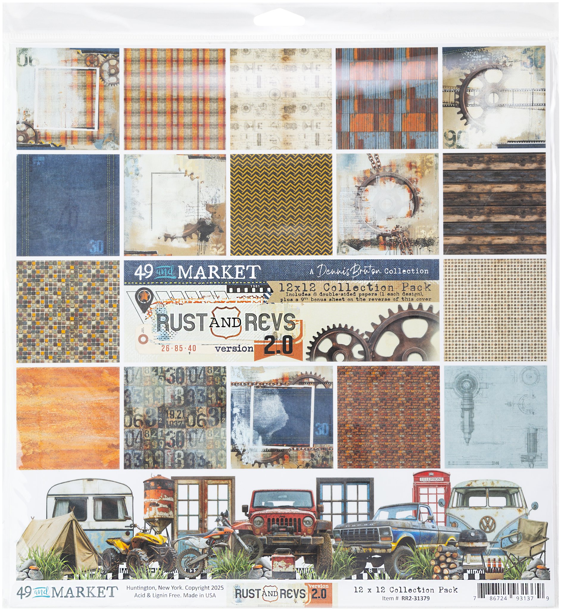 Bild von 49 And Market Collection Pack 12"X12"-Rust & Revs 2.0 