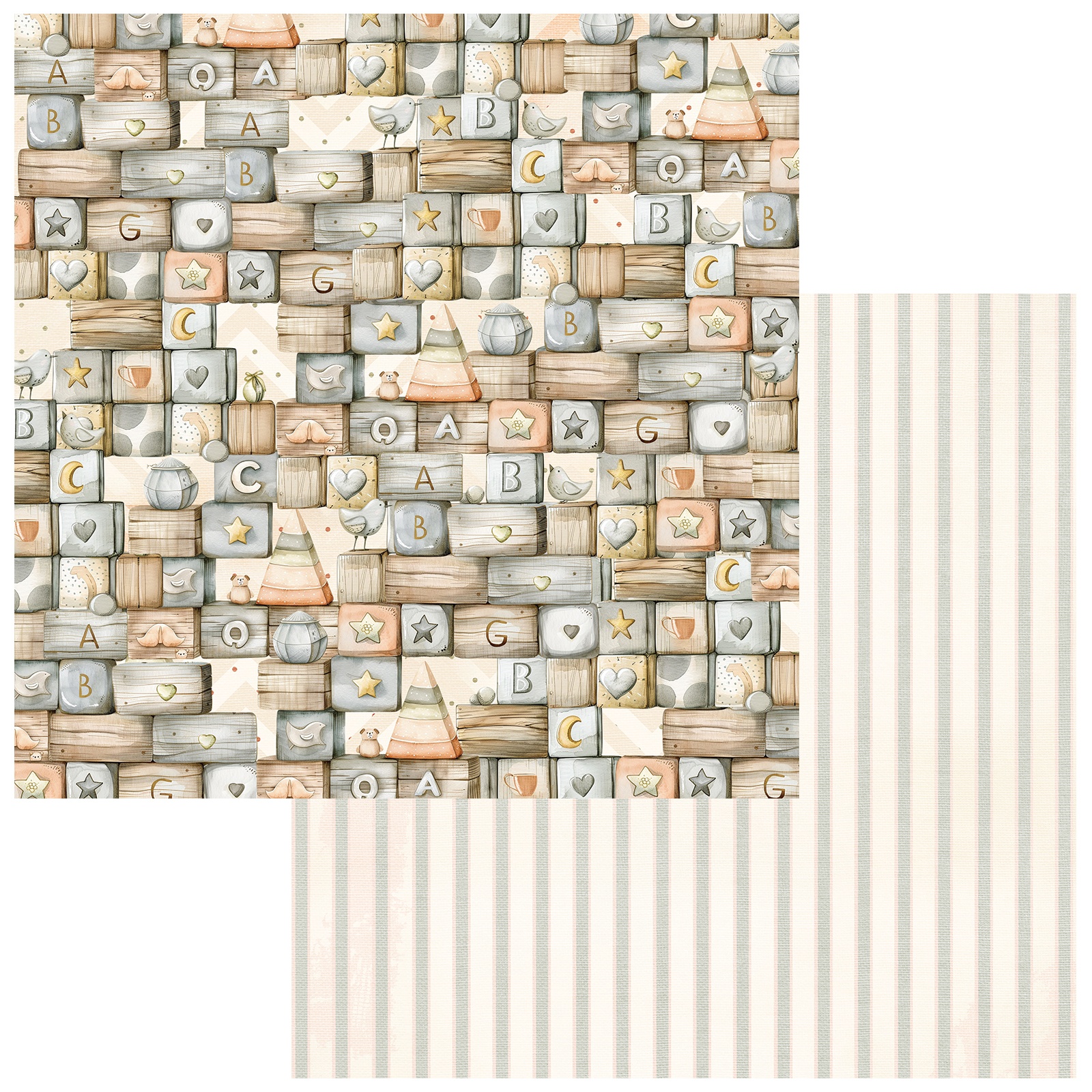 Bild von Little Dreamer Double-Sided Cardstock 12"X12"-Building Blocks