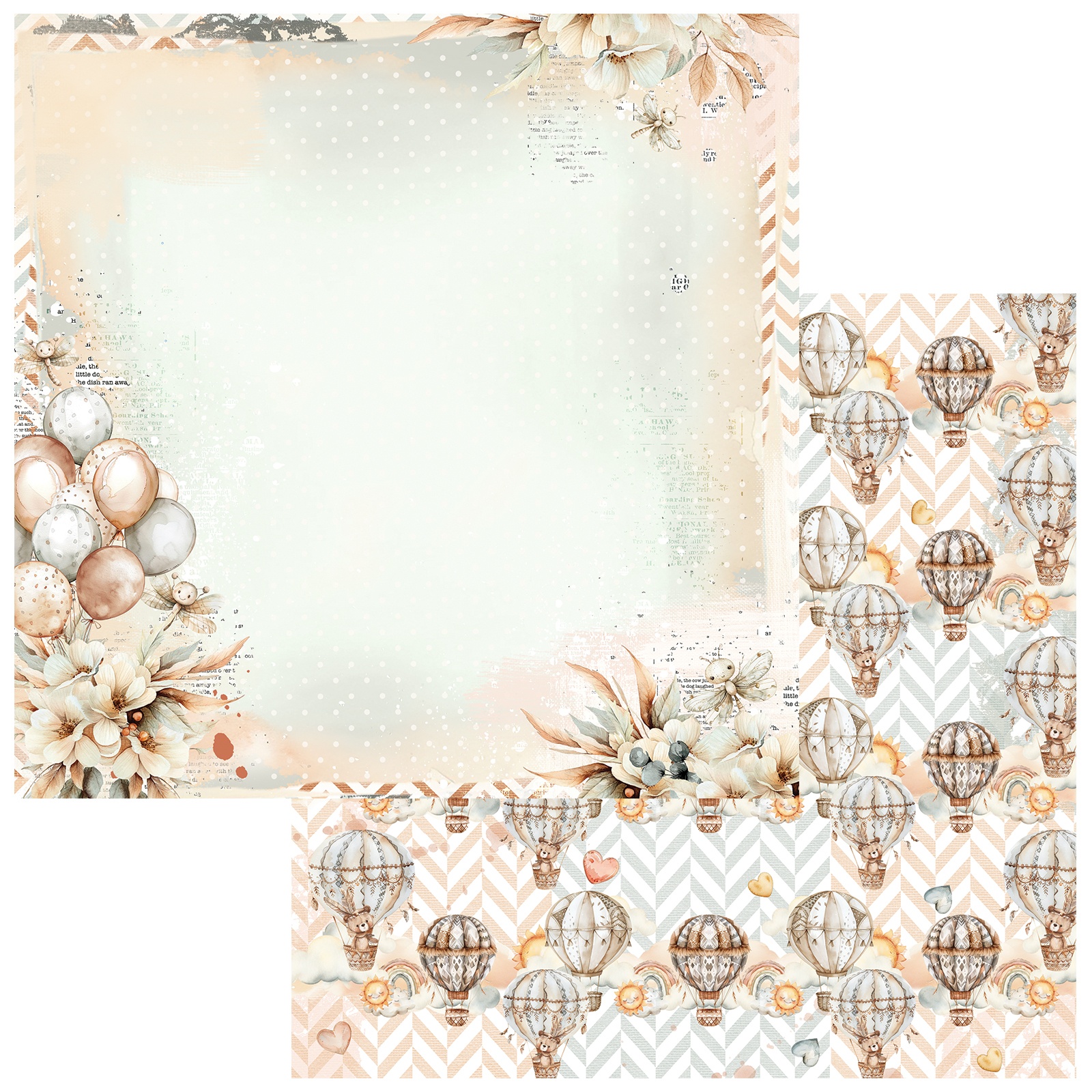 Bild von Little Dreamer Double-Sided Cardstock 12"X12"-Cloud Nine