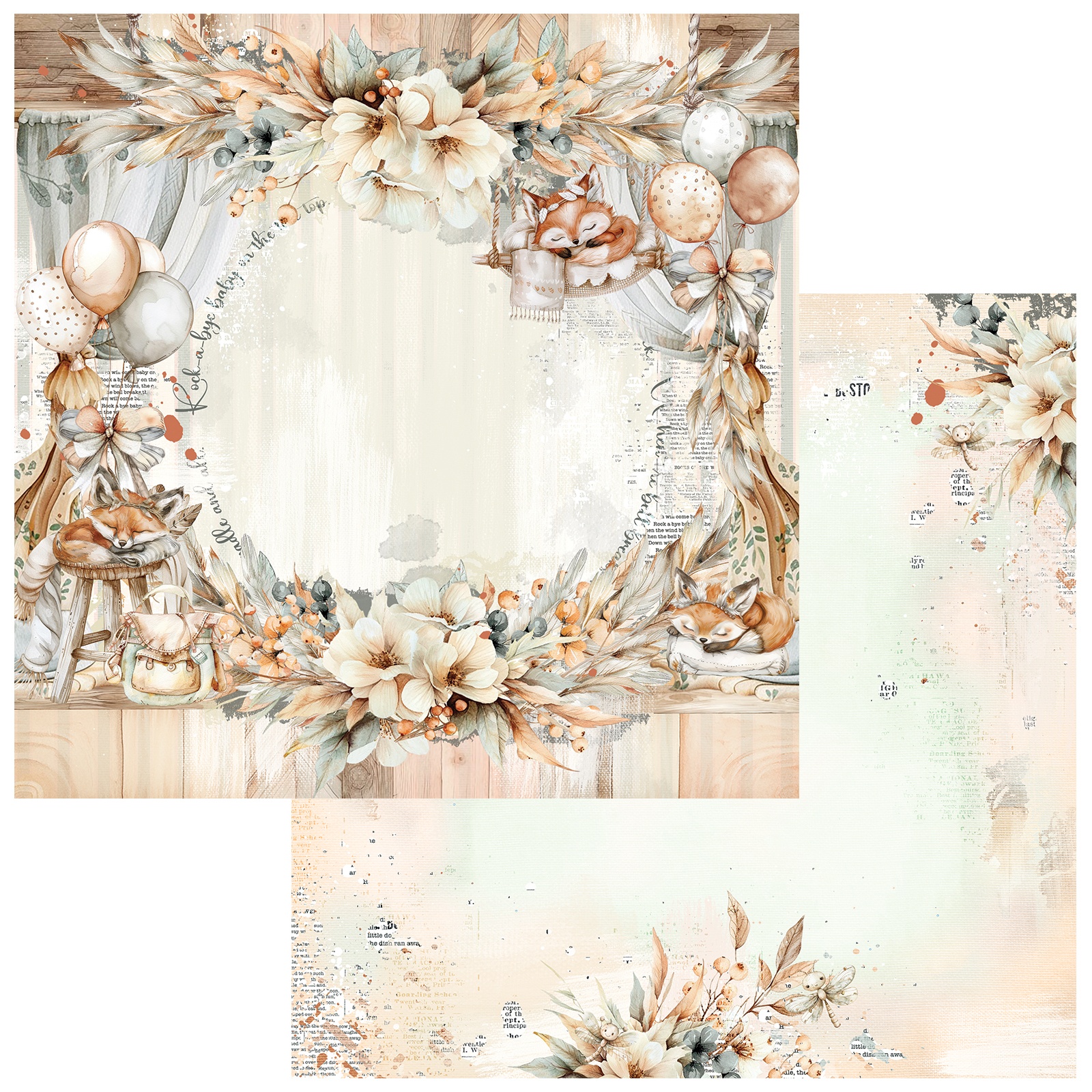 Bild von Little Dreamer Double-Sided Cardstock 12"X12"-Dozing Darlings