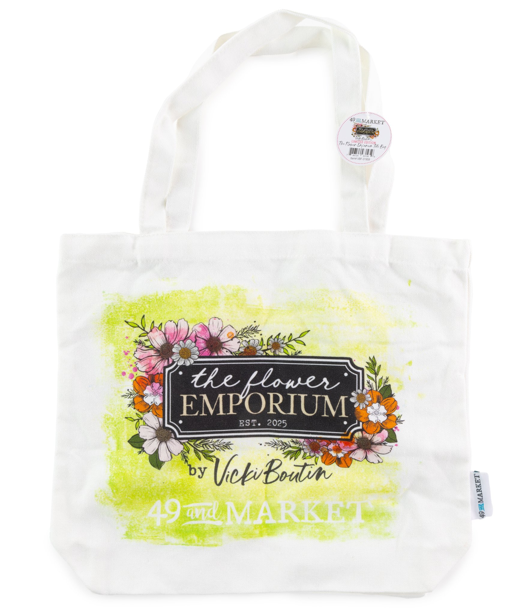 Bild von 49 And Market Tote Bag W/Handle-The Flower Emporium