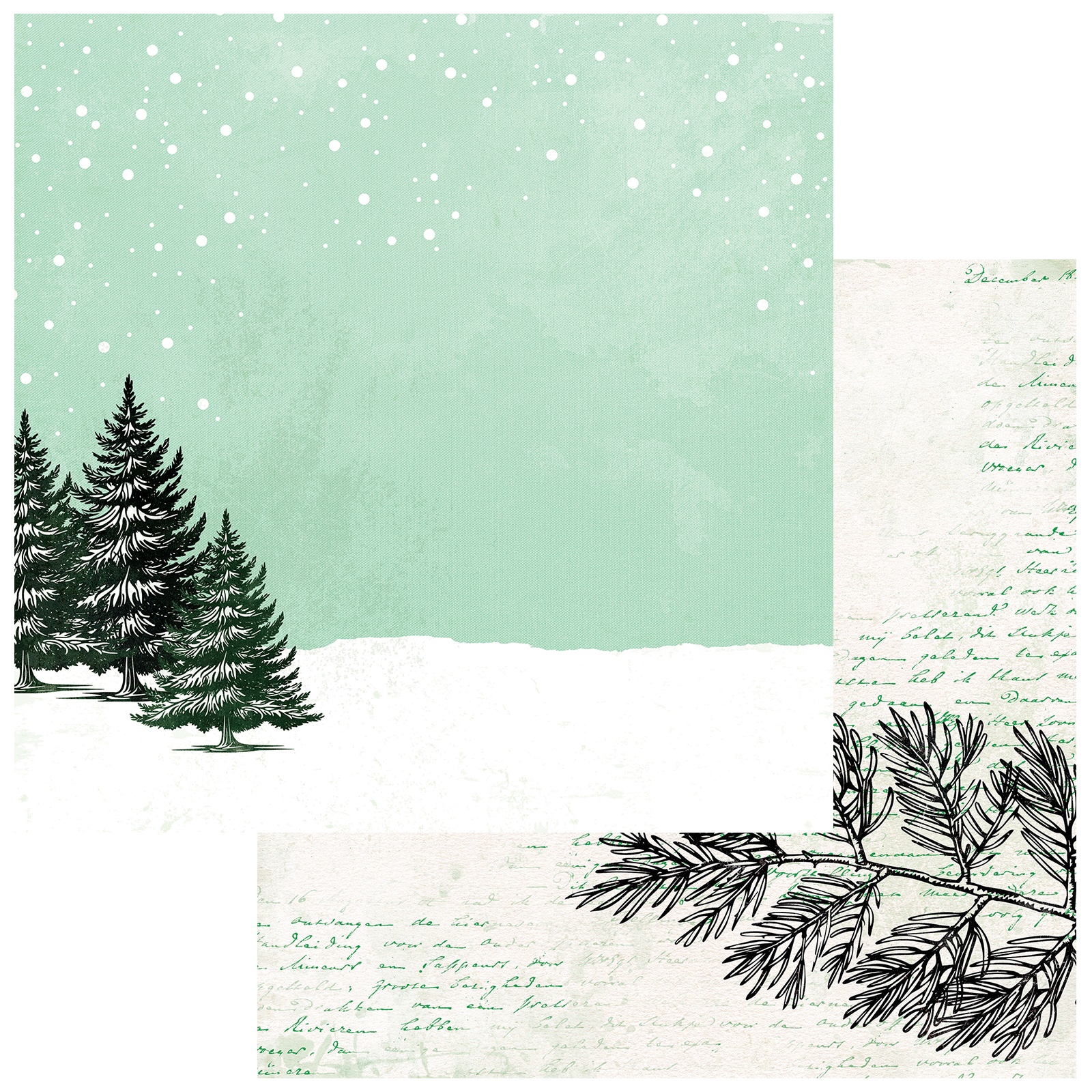 Bild von Mistletoe And Memories Double-Sided Cardstock 12"X12"-Starters #6