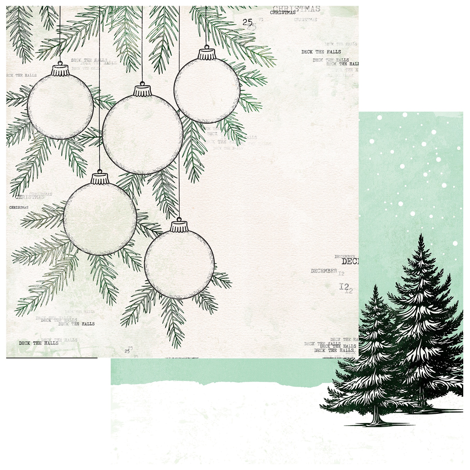 Bild von Mistletoe And Memories Double-Sided Cardstock 12"X12"-Starters #8