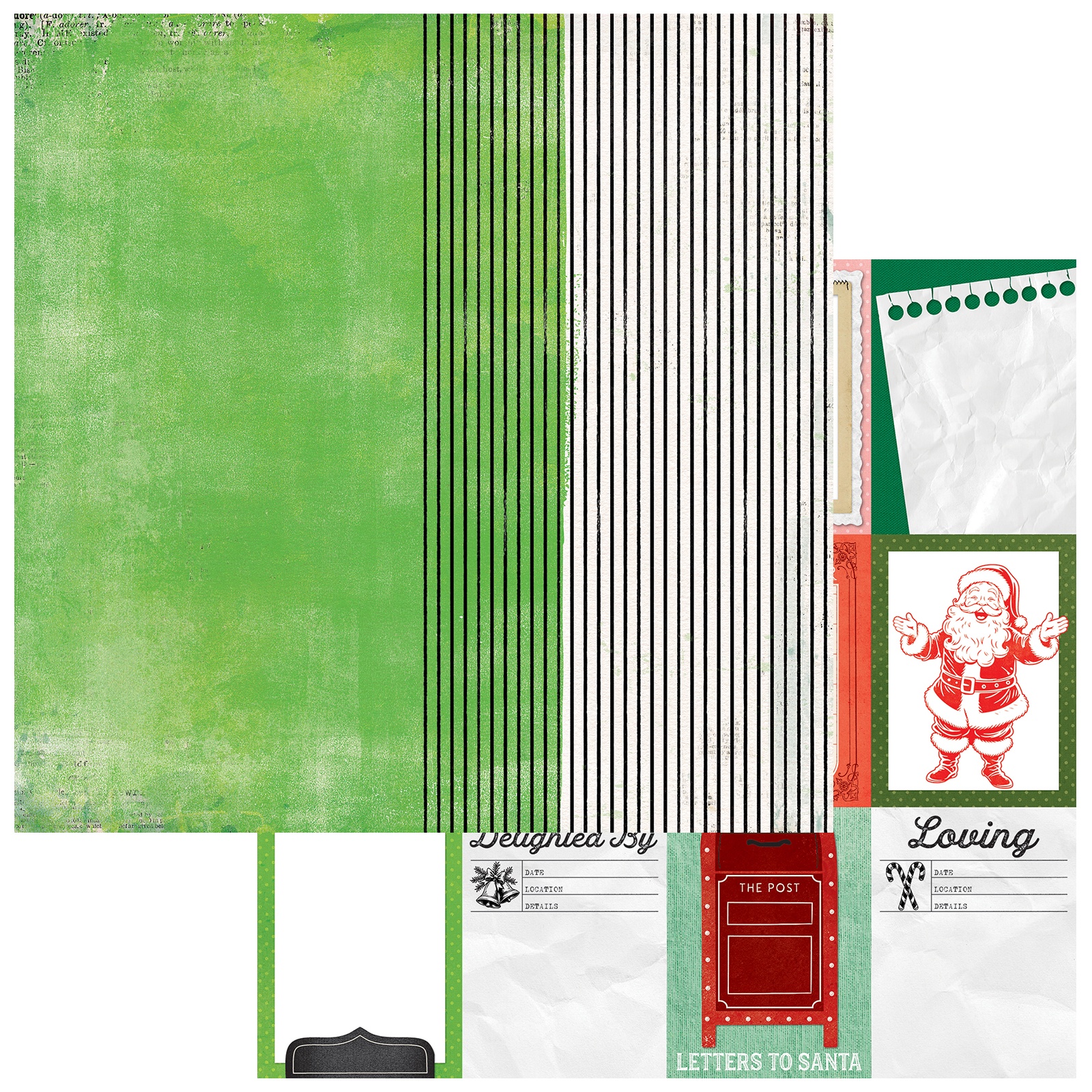 Bild von Mistletoe And Memories Double-Sided Cardstock 12"X12"-Starters #1