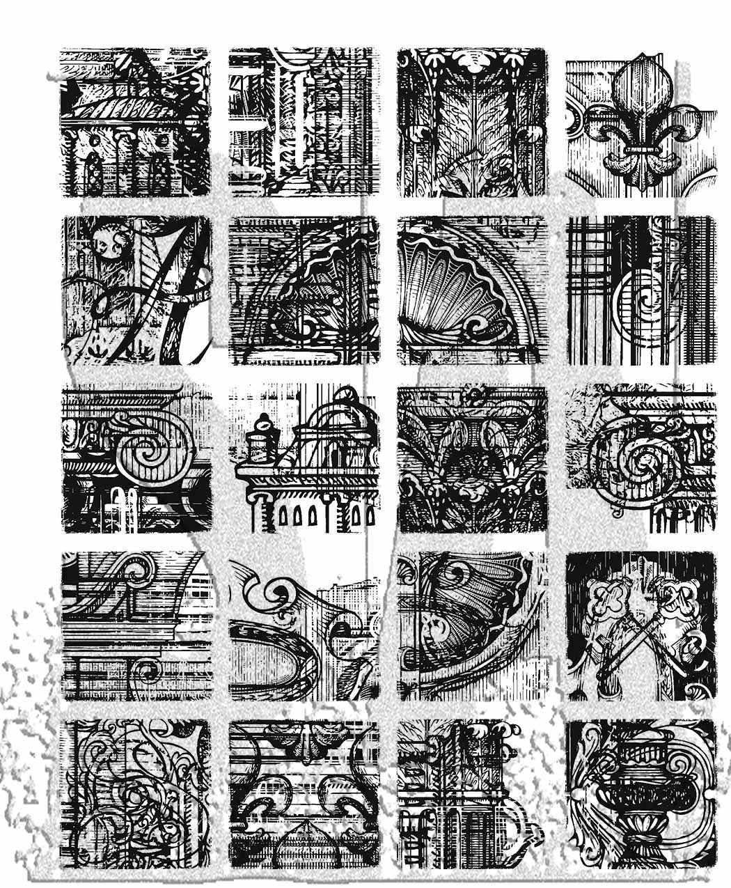 Bild von Tim Holtz Cling Stamps 7"X8.5"-Creative Blocks