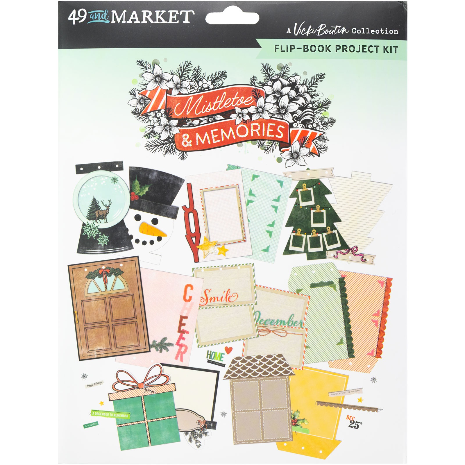 Bild von 49 And Market Flip Book Kit-Mistletoe And Memories