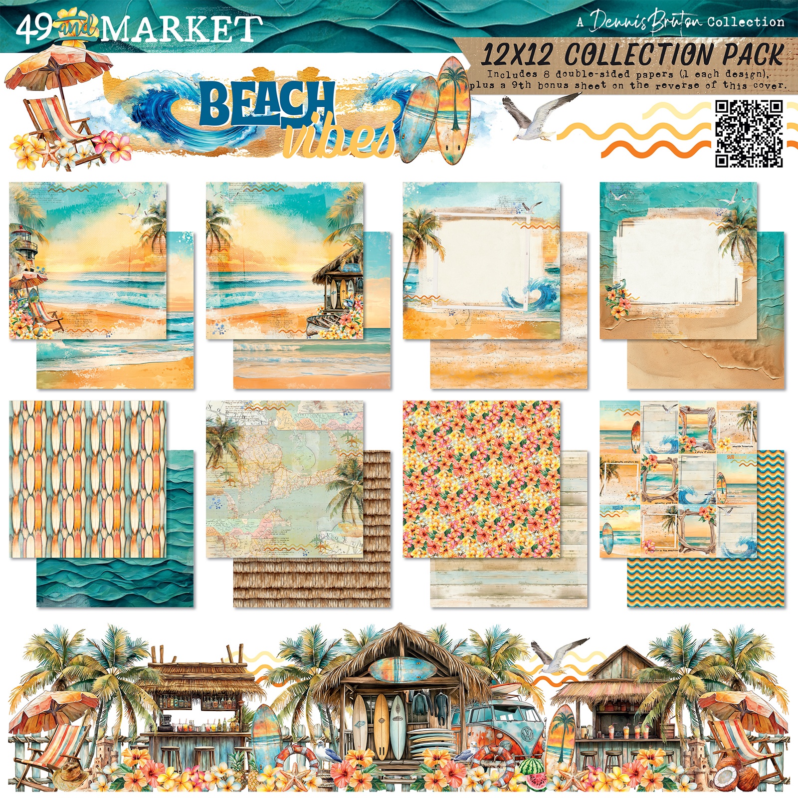 Bild von 49 And Market Collection Pack 12"X12"-Beach Vibes