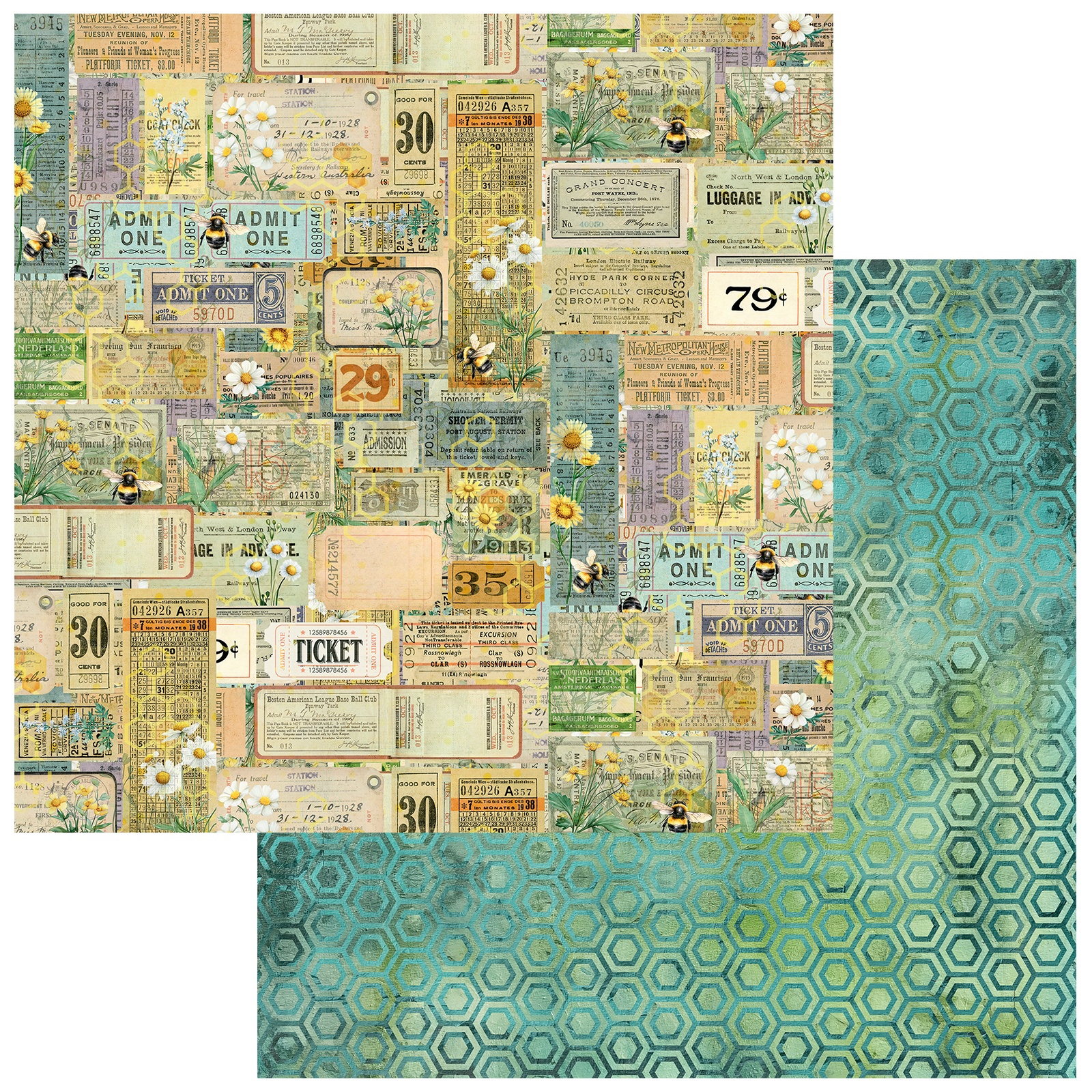 Bild von Botanical Buzz Double-Sided Cardstock 12"X12"-Vibrant