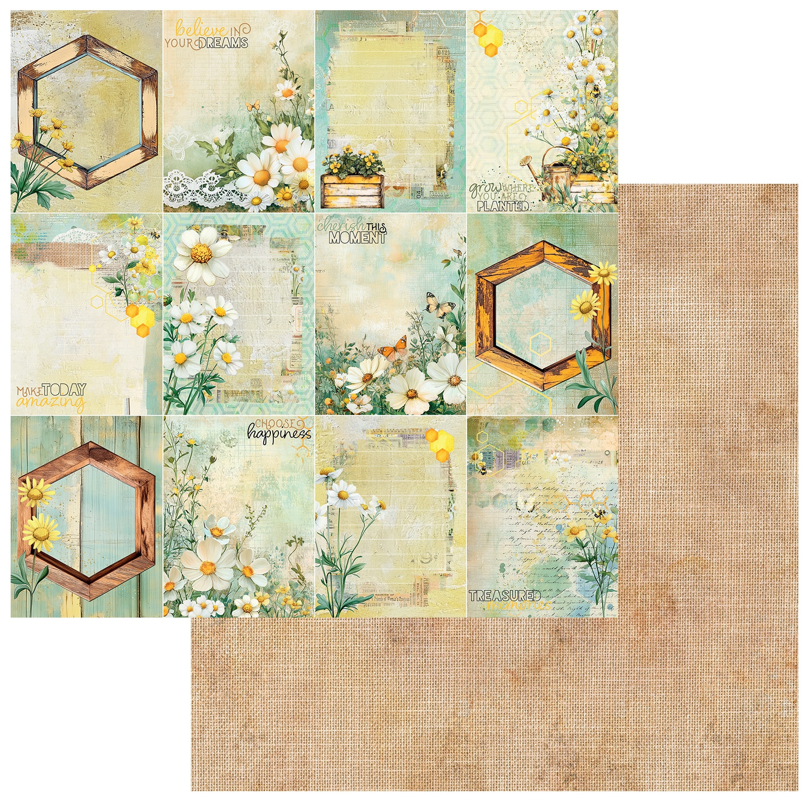 Bild von Botanical Buzz Double-Sided Cardstock 12"X12"-Blooming