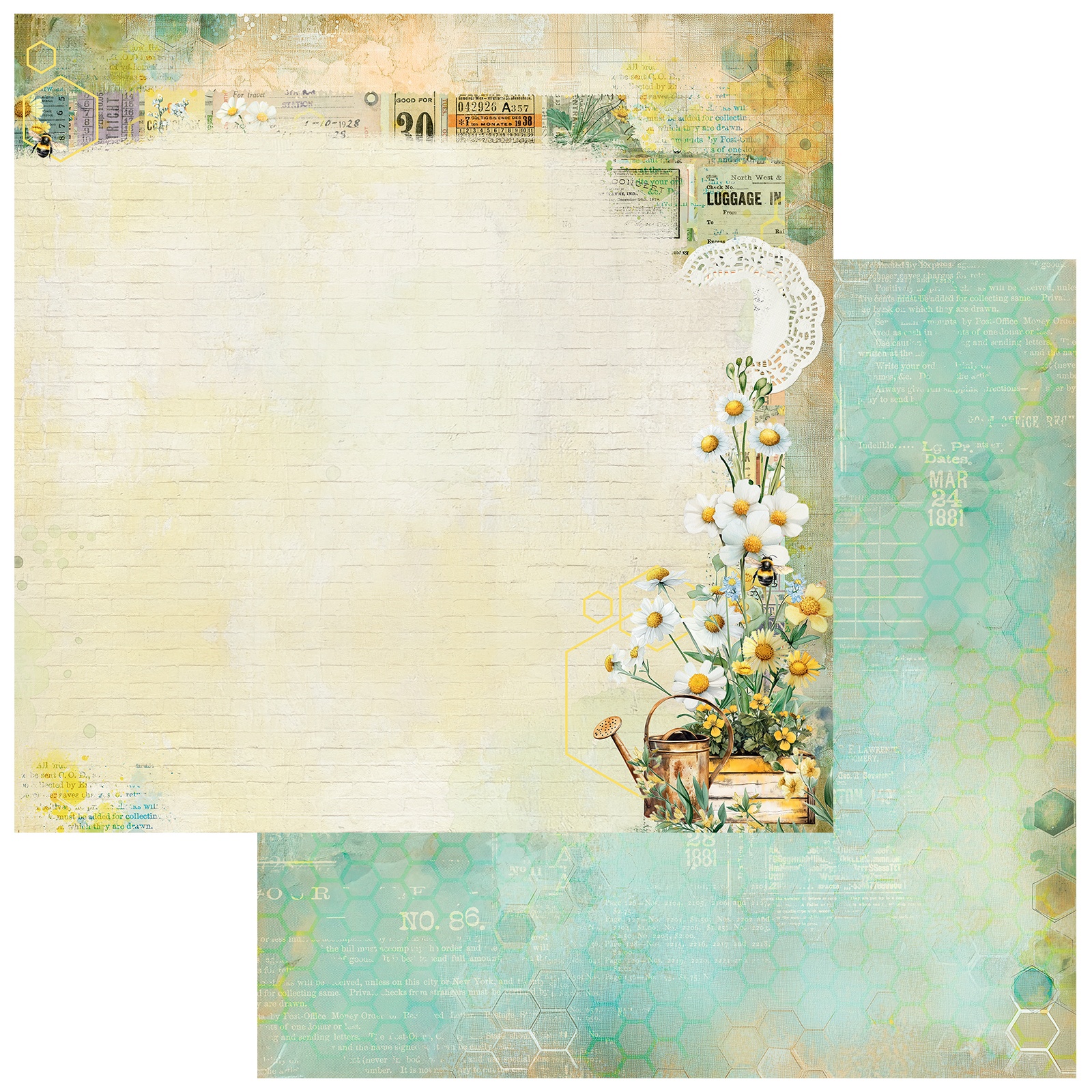 Bild von Botanical Buzz Double-Sided Cardstock 12"X12"-Lush
