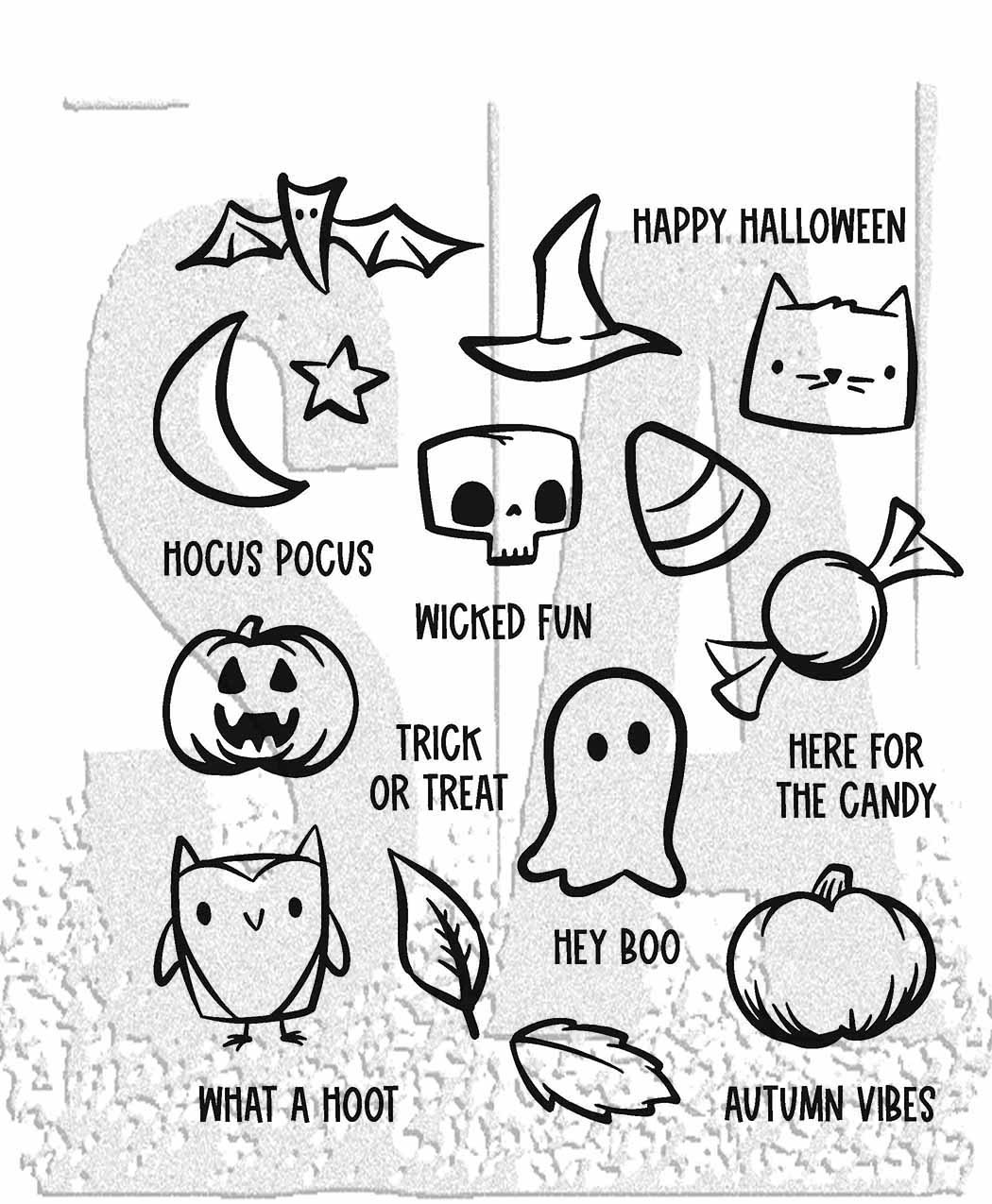 Bild von Tim Holtz Cling Stamps -Tiny Frights