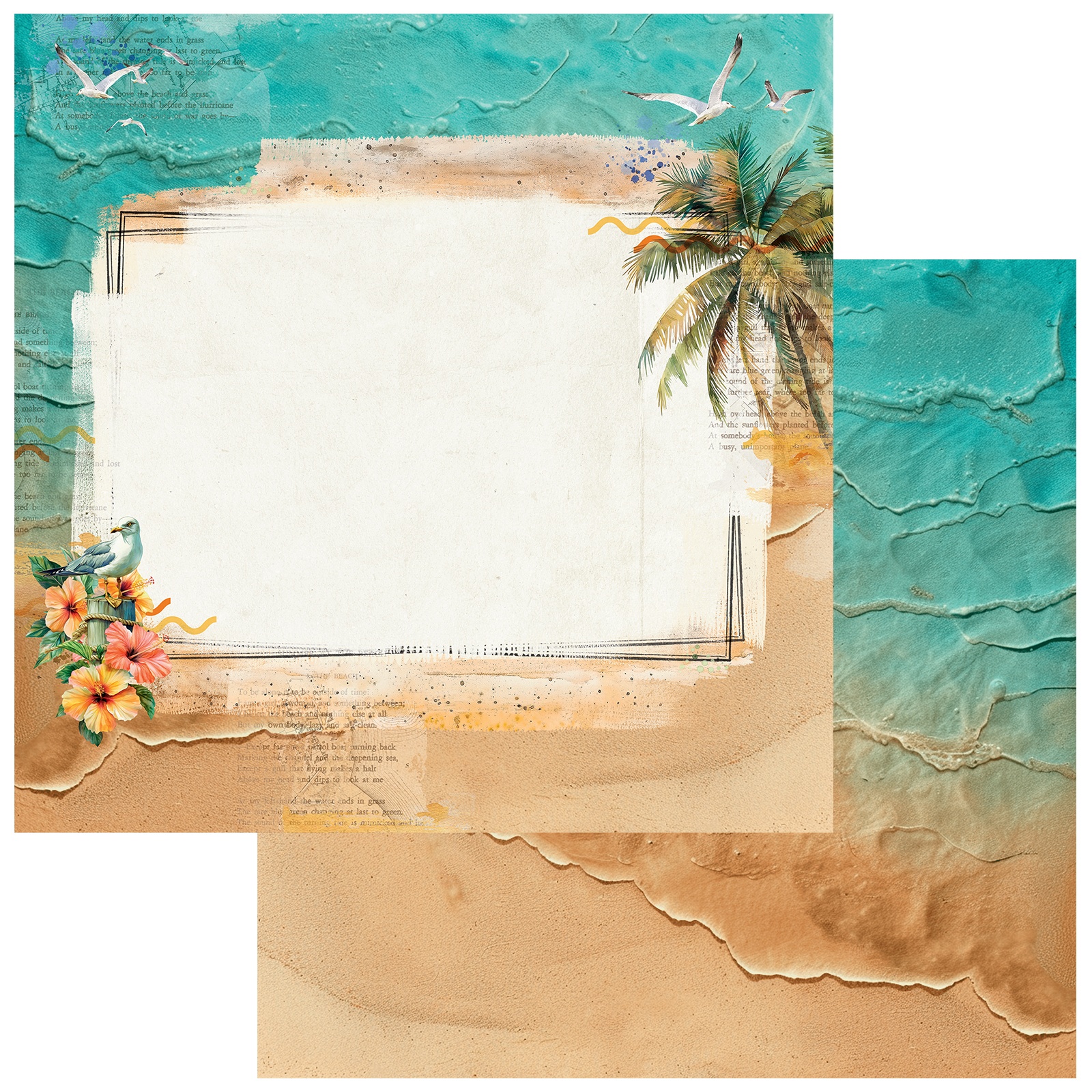 Bild von Beach Vibes Double-Sided Cardstock 12"X12"-Breeze