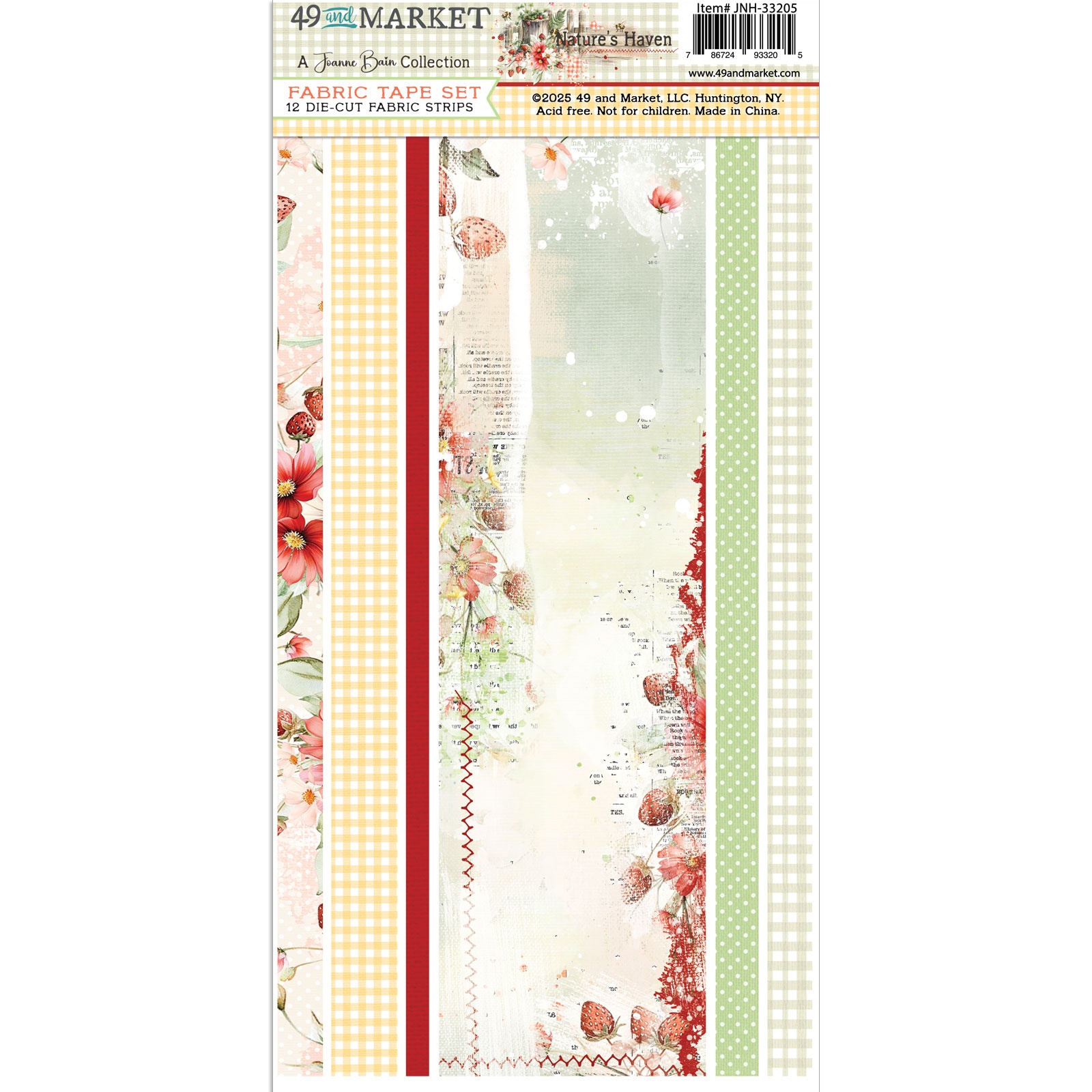 Bild von 49 And Market Fabric Strips-Nature's Haven